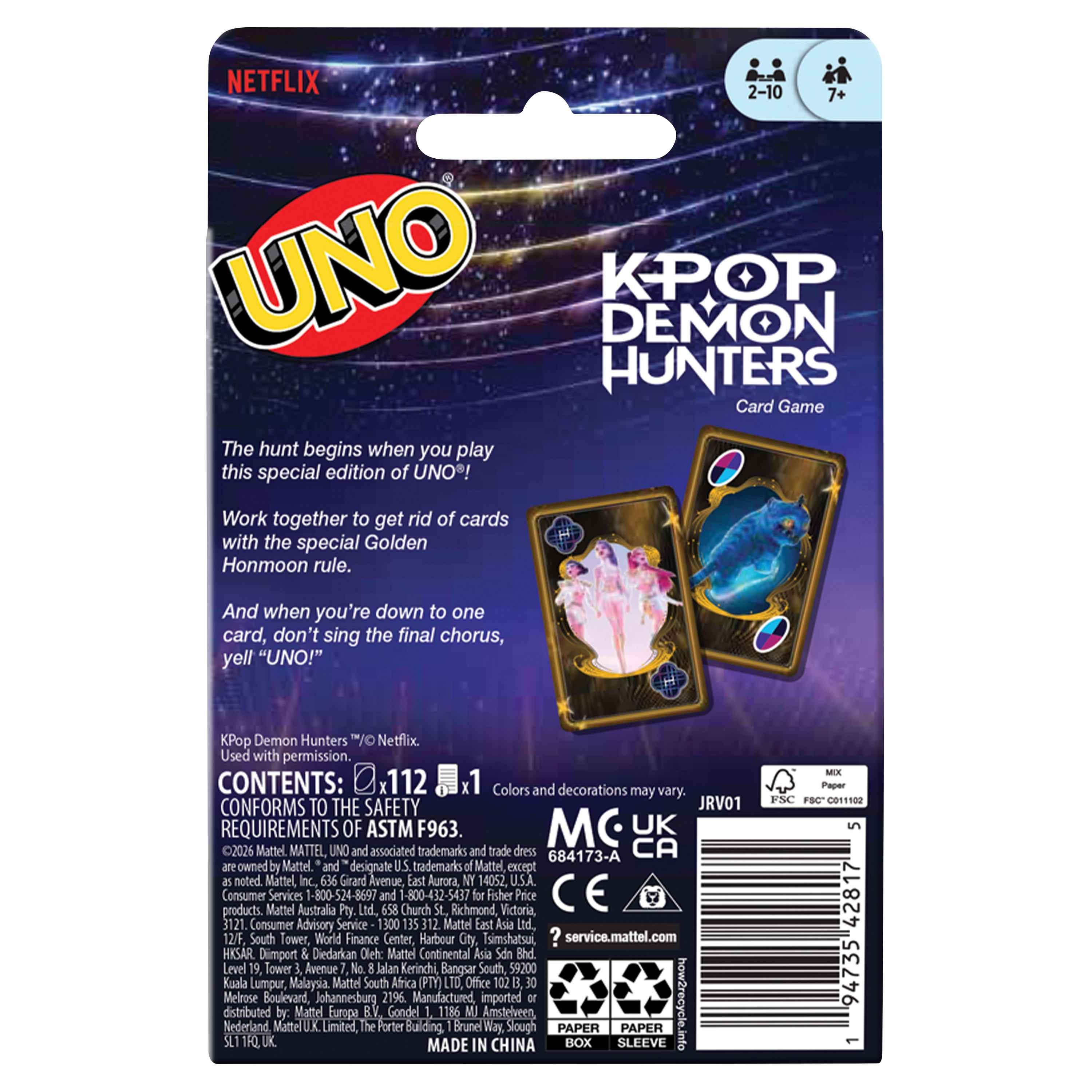 UNO – KPop Demon Hunters