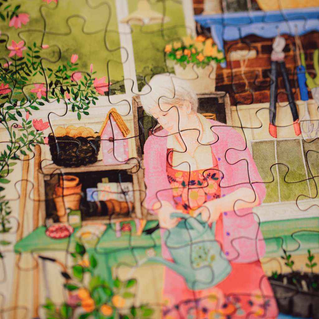 Puzzle: Gartenarbeit (100 XL Teile)
