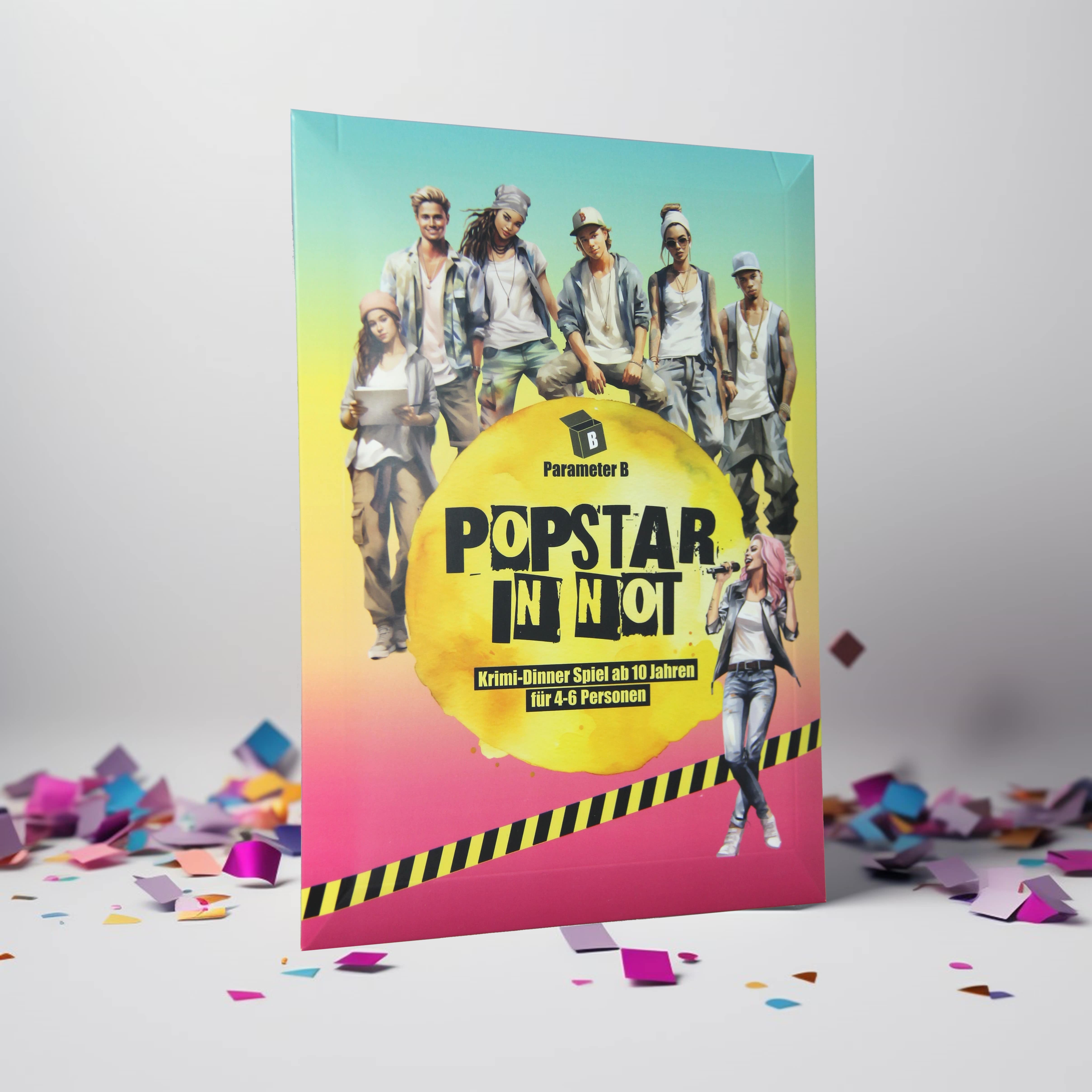 Popstar in Not - Krimi-Dinner Spiel für 4 Personen