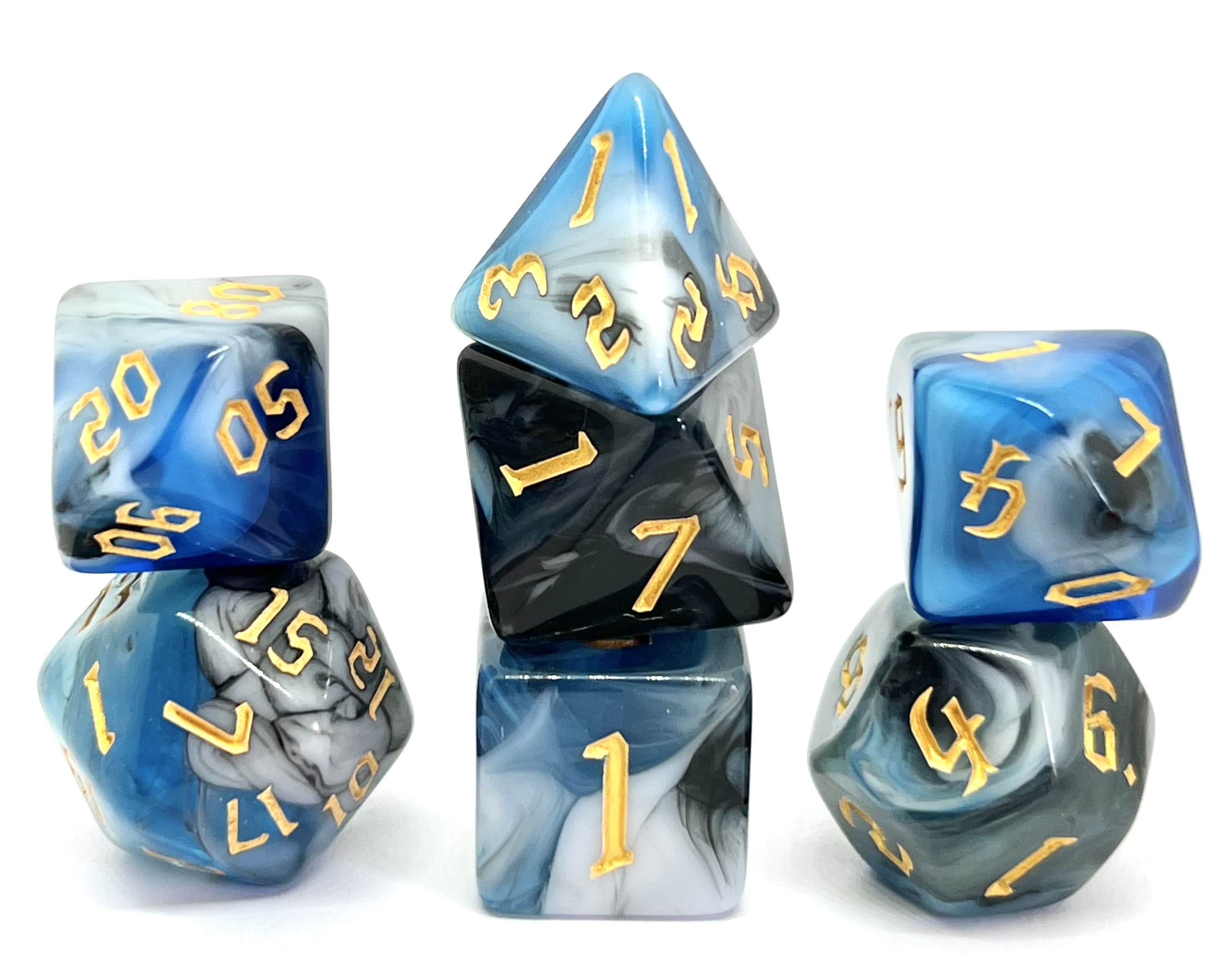 Würfelset: Blue Warrior (7)