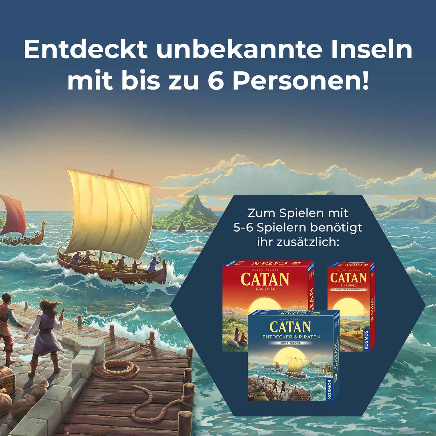 CATAN – Entdecker & Piraten 5-6 Spieler [Erweiterung] (2025)