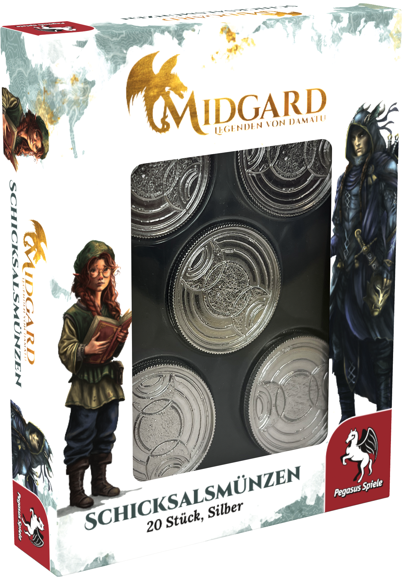 Midgard - Legenden von Damatu: Schicksalsmünzen (20er Set, silber)