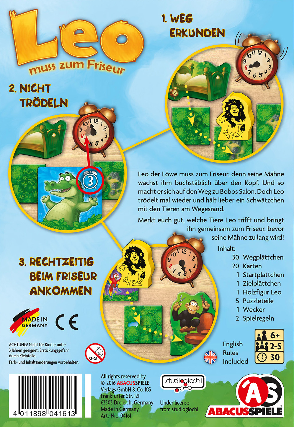 Leo muss zum Friseur *Nominiert Kinderspiel des Jahres 2016*