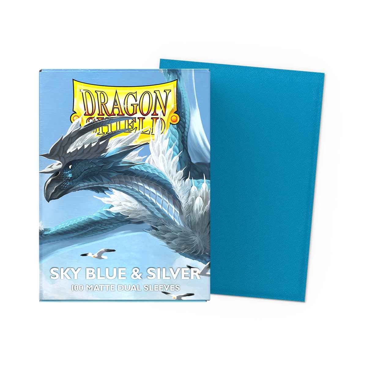 Dragon Shield: Matte – Dual Sky Blue & Silver(100)