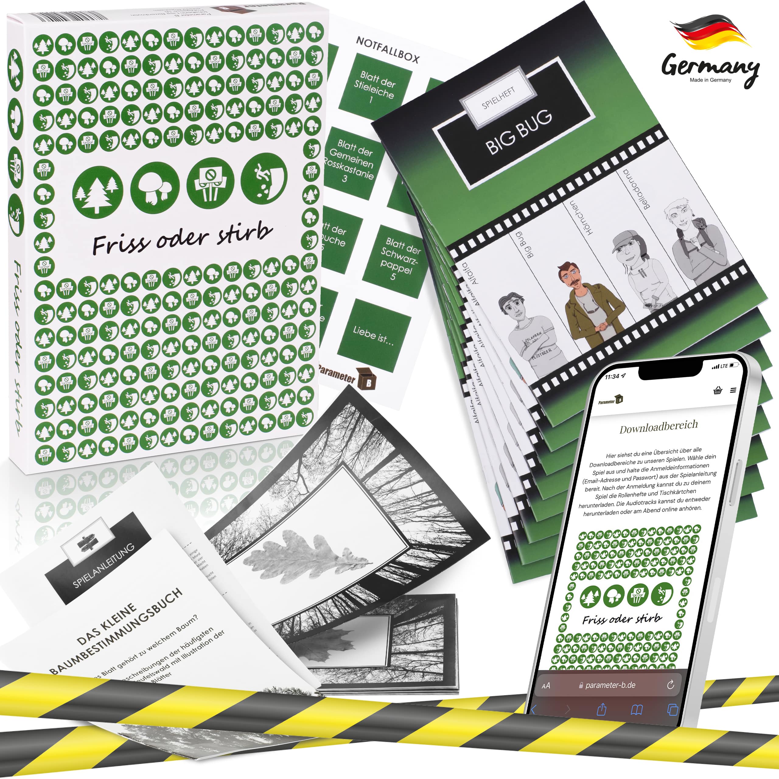Friss oder stirb – Krimi-Dinner Spiel für 4 Personen