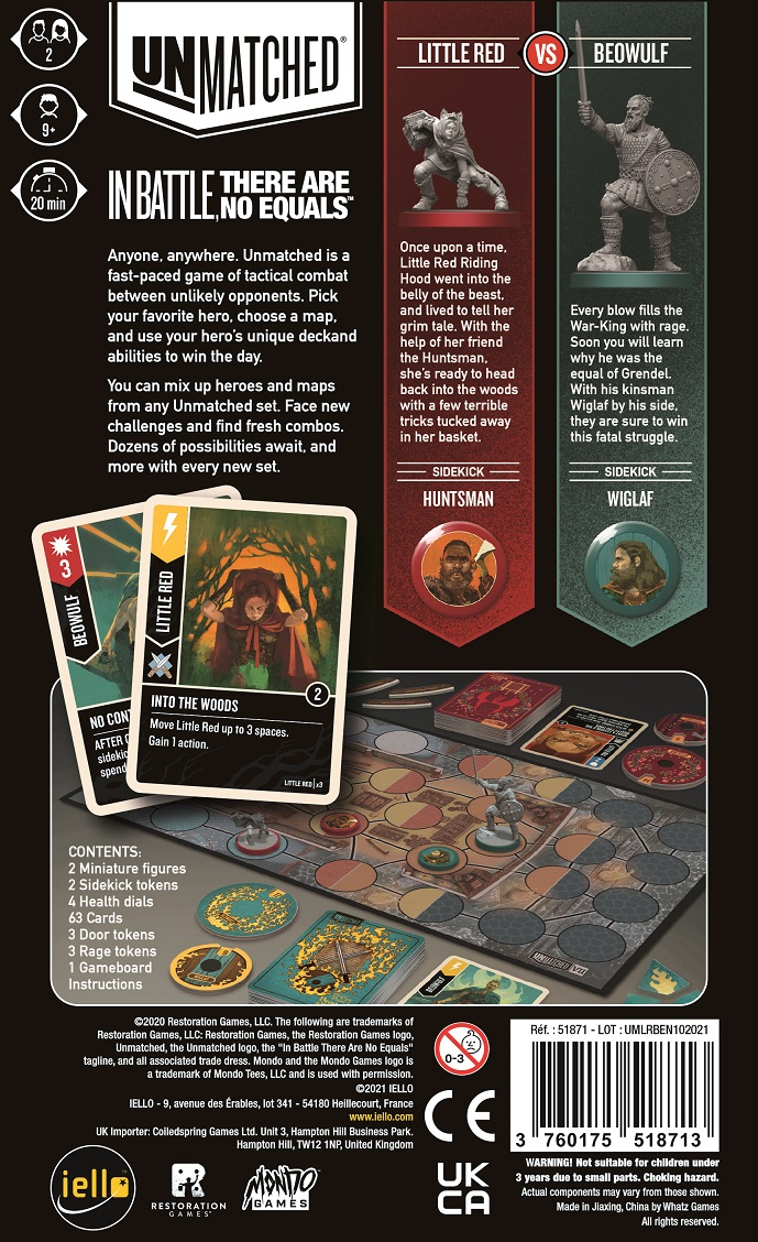 Unmatched: Beowulf vs. Little Red Riding Hood [Expansion](english)