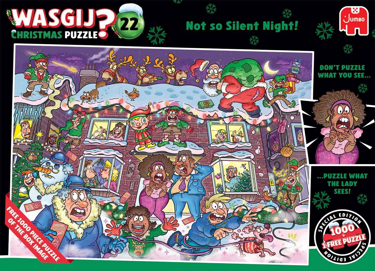 Wasgij Christmas 22: Keine stille Nacht dieses Mal! (2x1000 Teile)