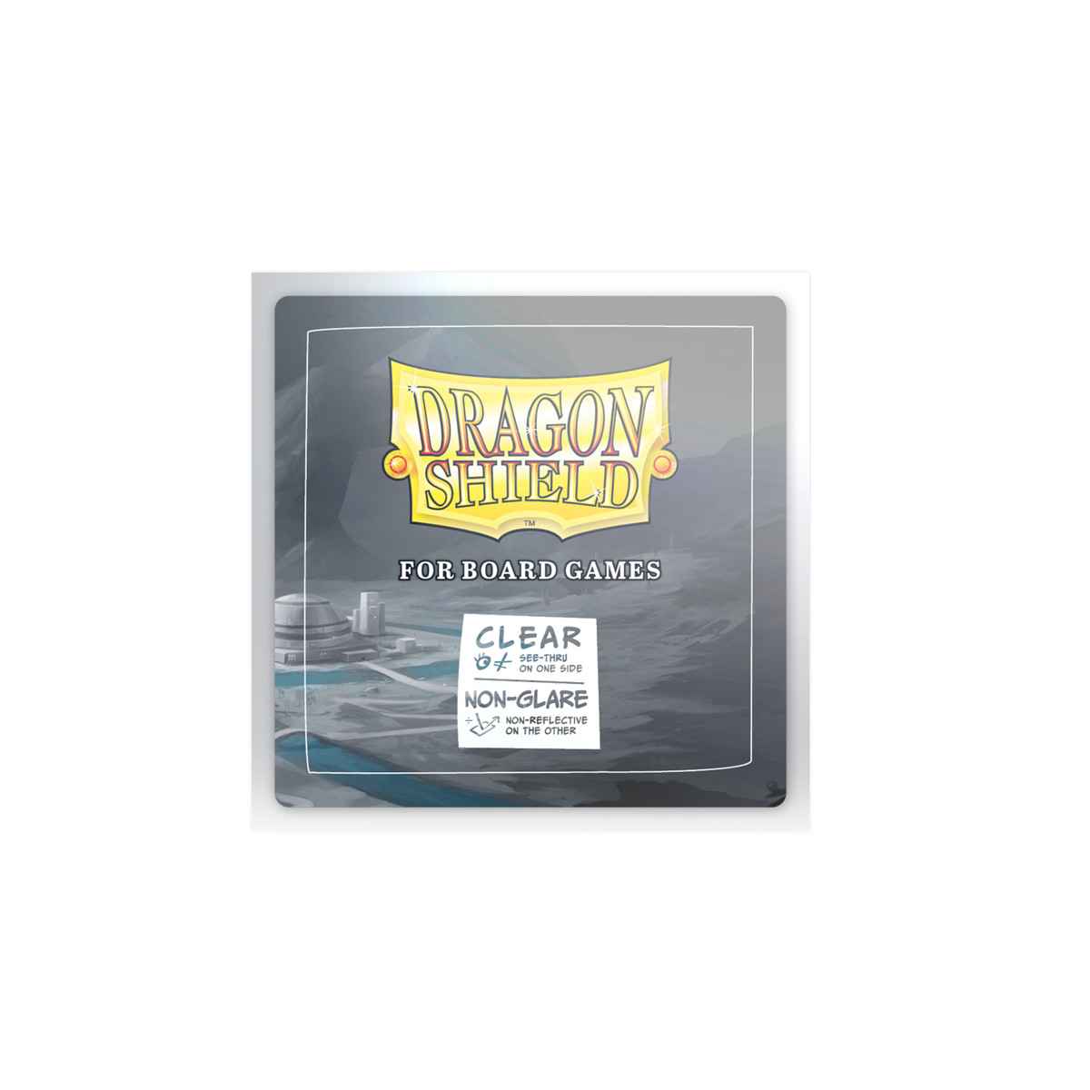 Dragon Shield: Board Game Sleeves Clear/NonGlare – Square (100)