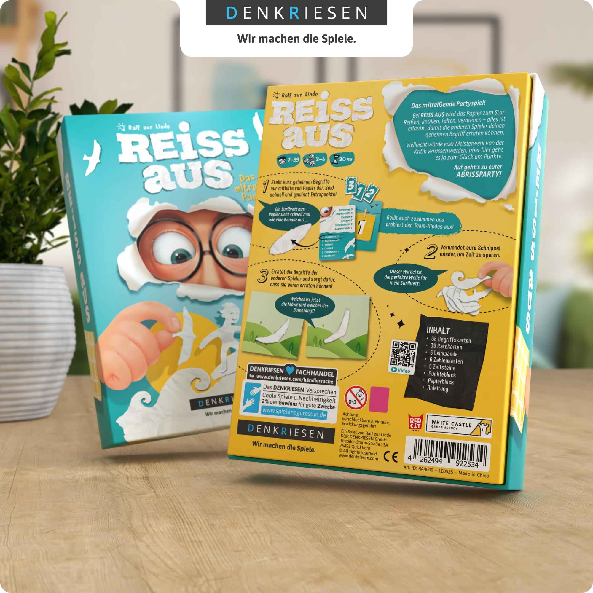 Reiss aus – "Das mitreißende Partyspiel!"