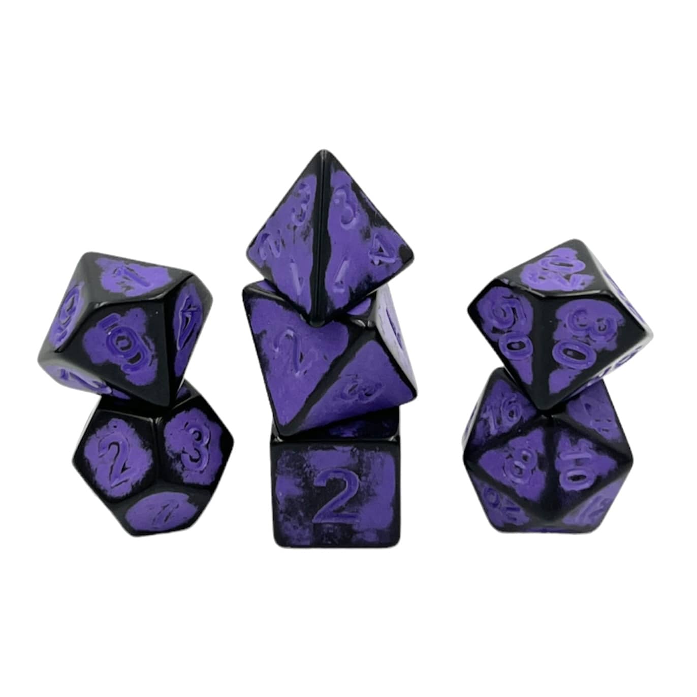 Würfelset Antik Dark Knight: Purple (7)