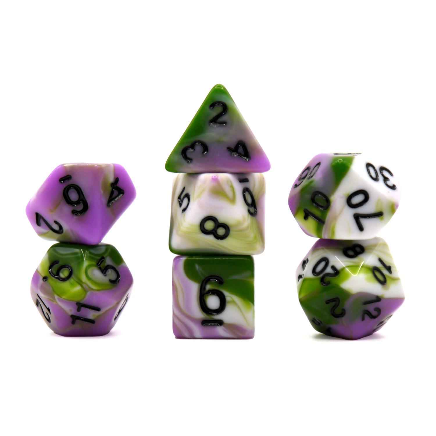 Würfelset Mehrfarbig: The Real Joker (Weiß/Grün/Pink) (7)