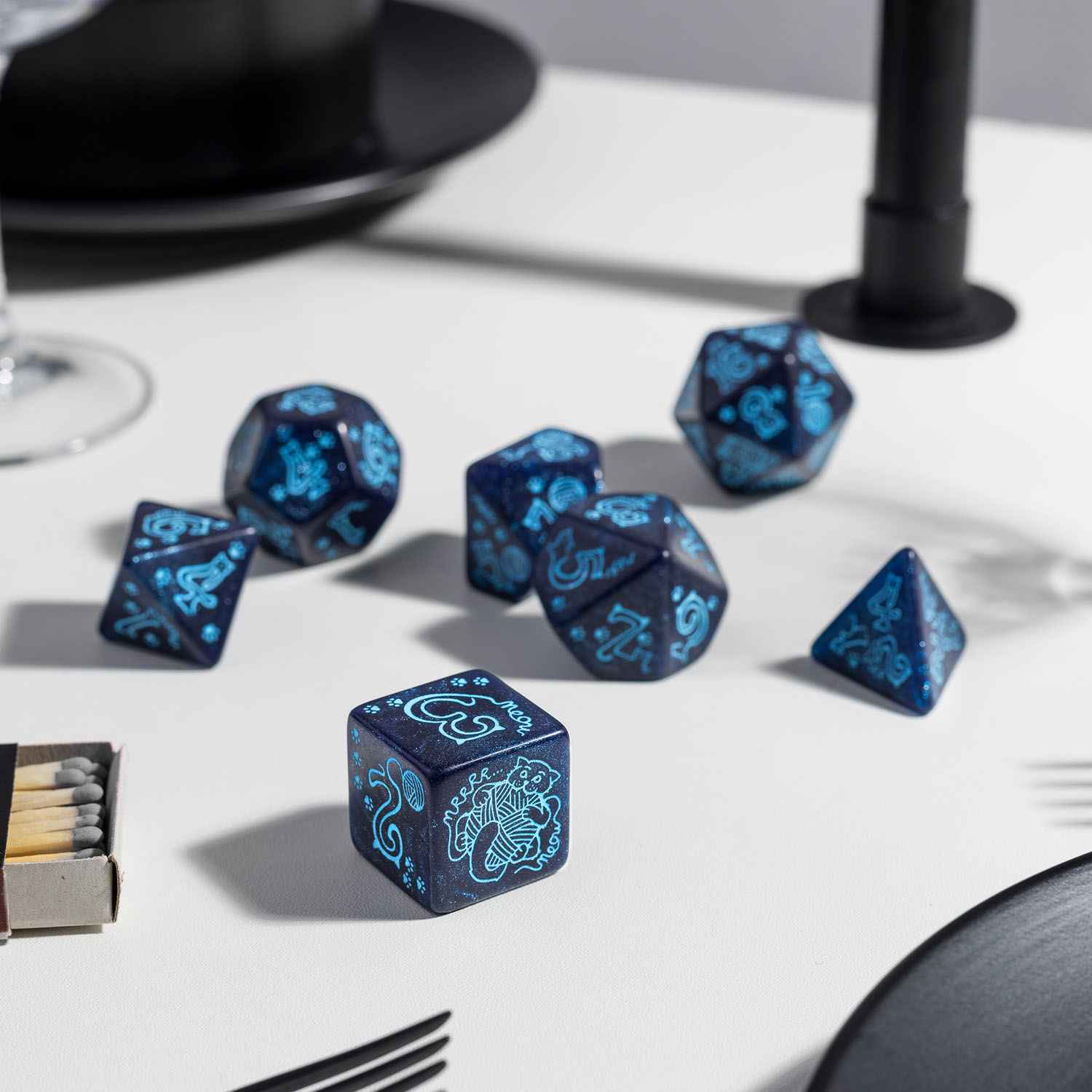Jumbo Cats Dice Set: River