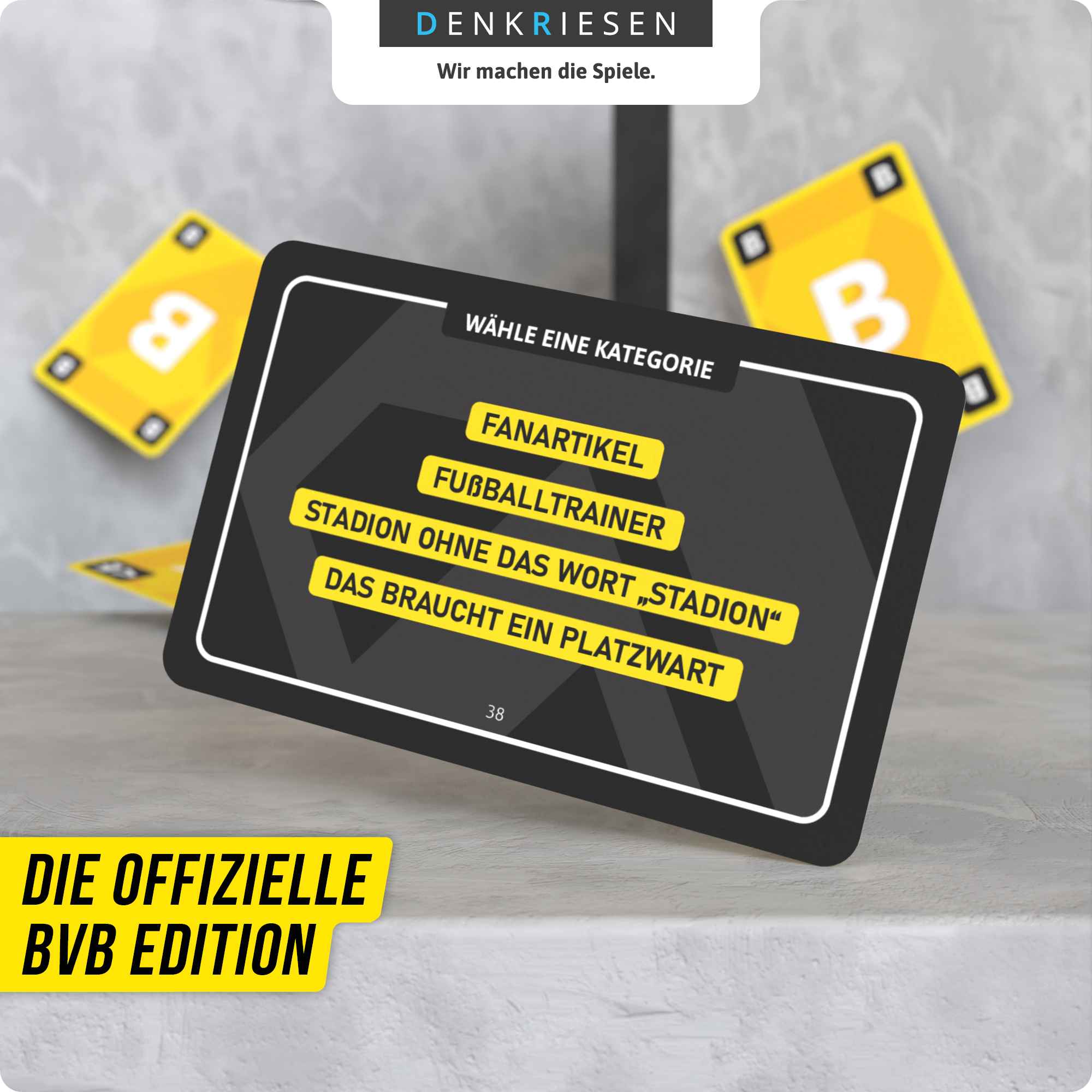 STADT LAND VOLLPFOSTEN – Das Kartenspiel - BVB EDITION