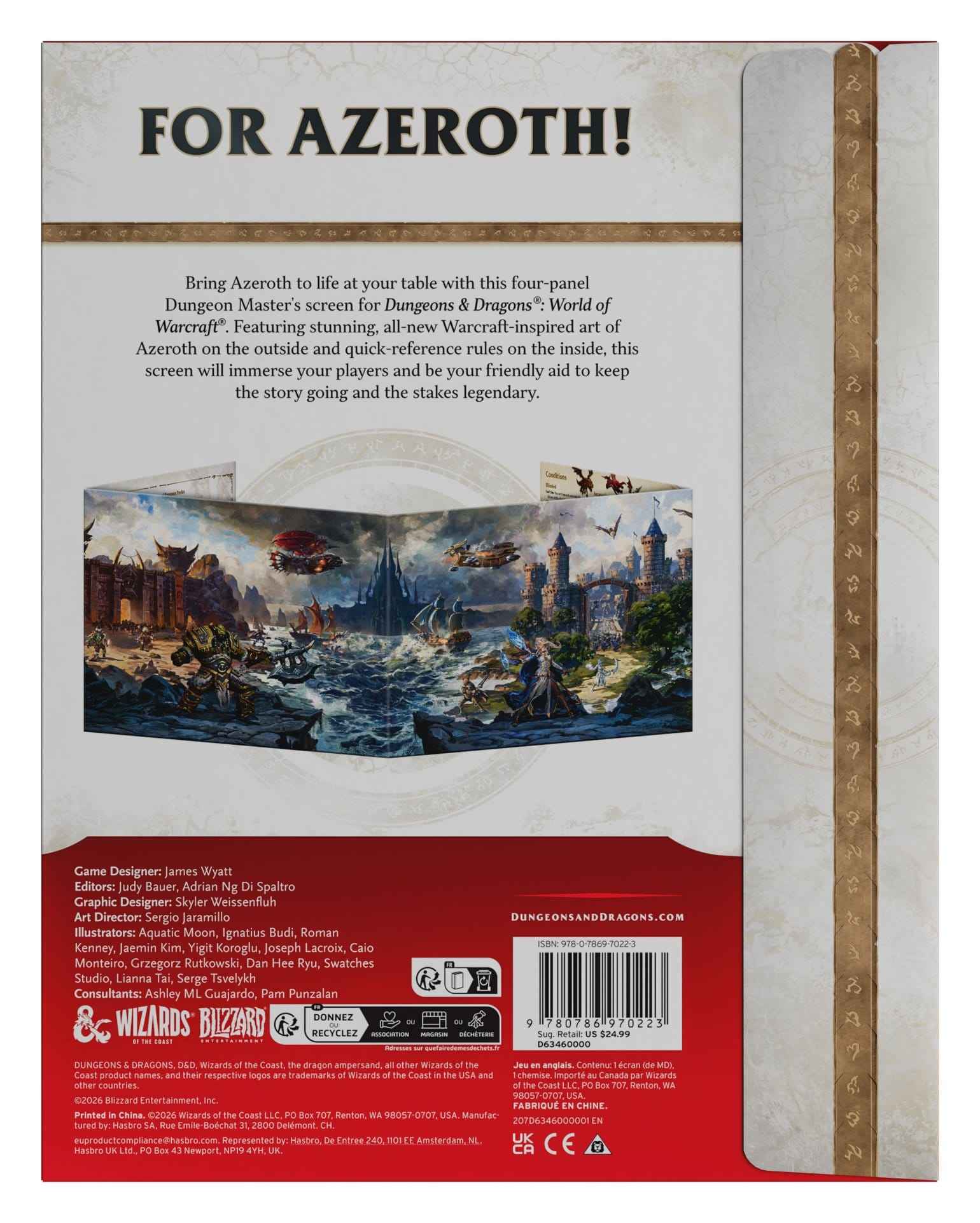 D&D: RPG Ravenloft: World of Warcraft Spielleiterschirm (englisch)