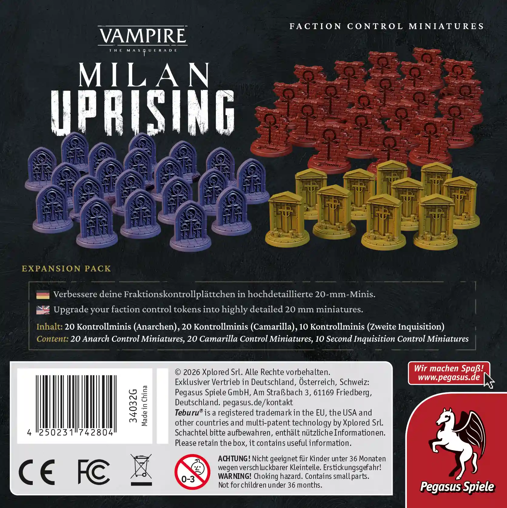 Teburu: Vampire: The Masquerade – Milan Uprising: Faction Control Miniatures