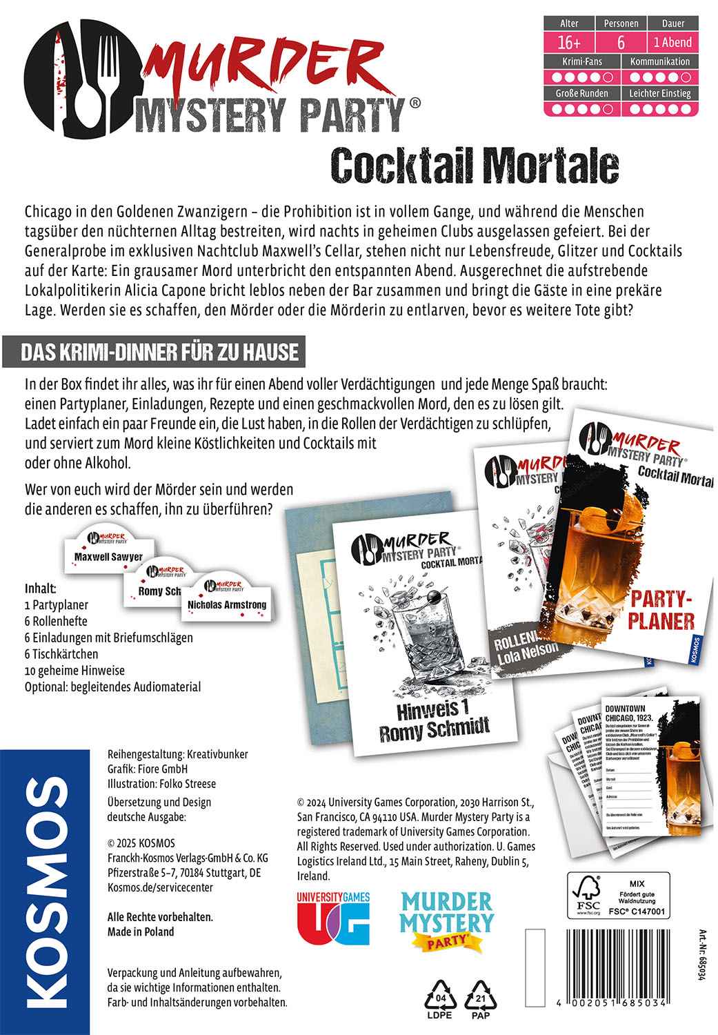Murder Mystery Party – Cocktail Mortale