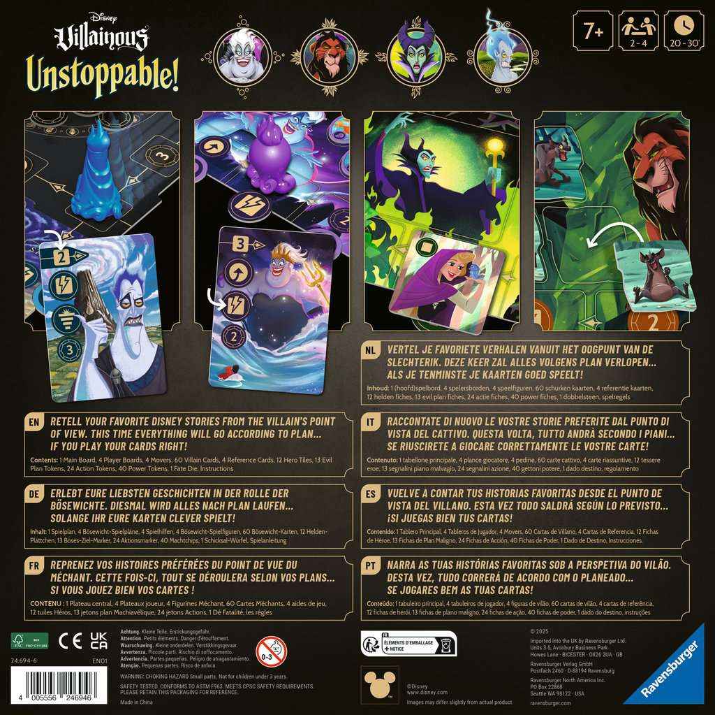 Unstoppable – Das Disney Villainous Familienspiel