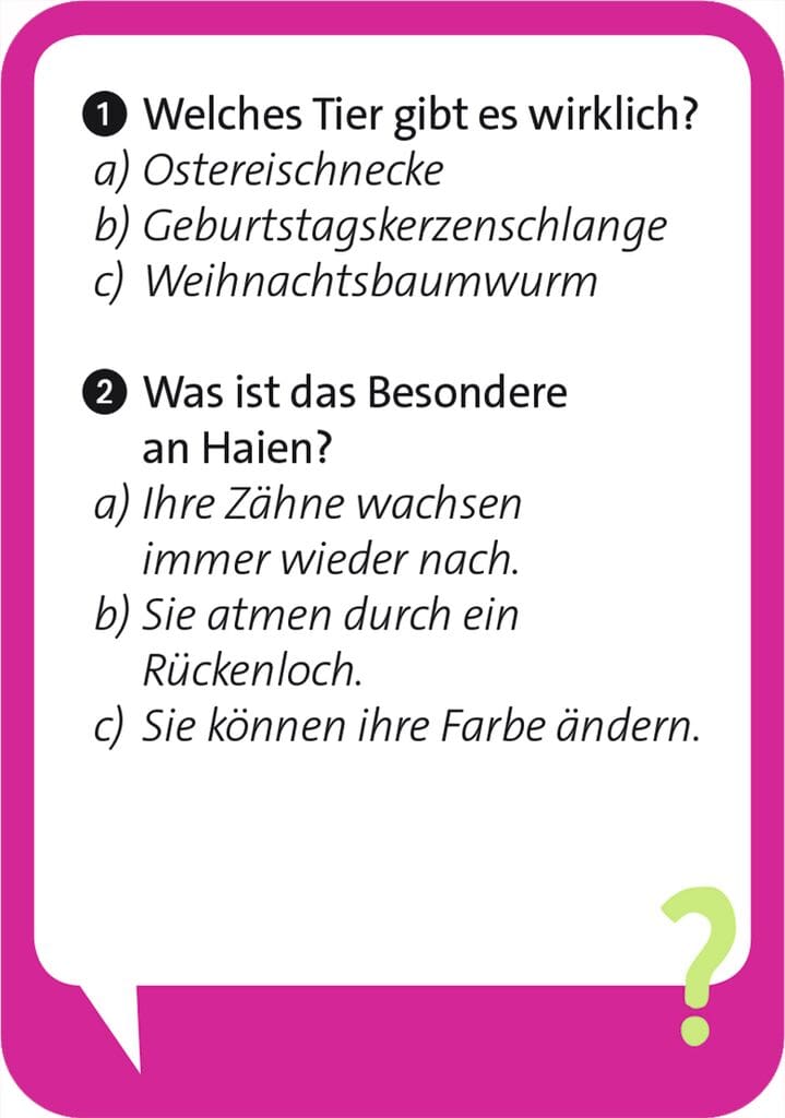 Pocket Quiz junior – Verrückte Tiere