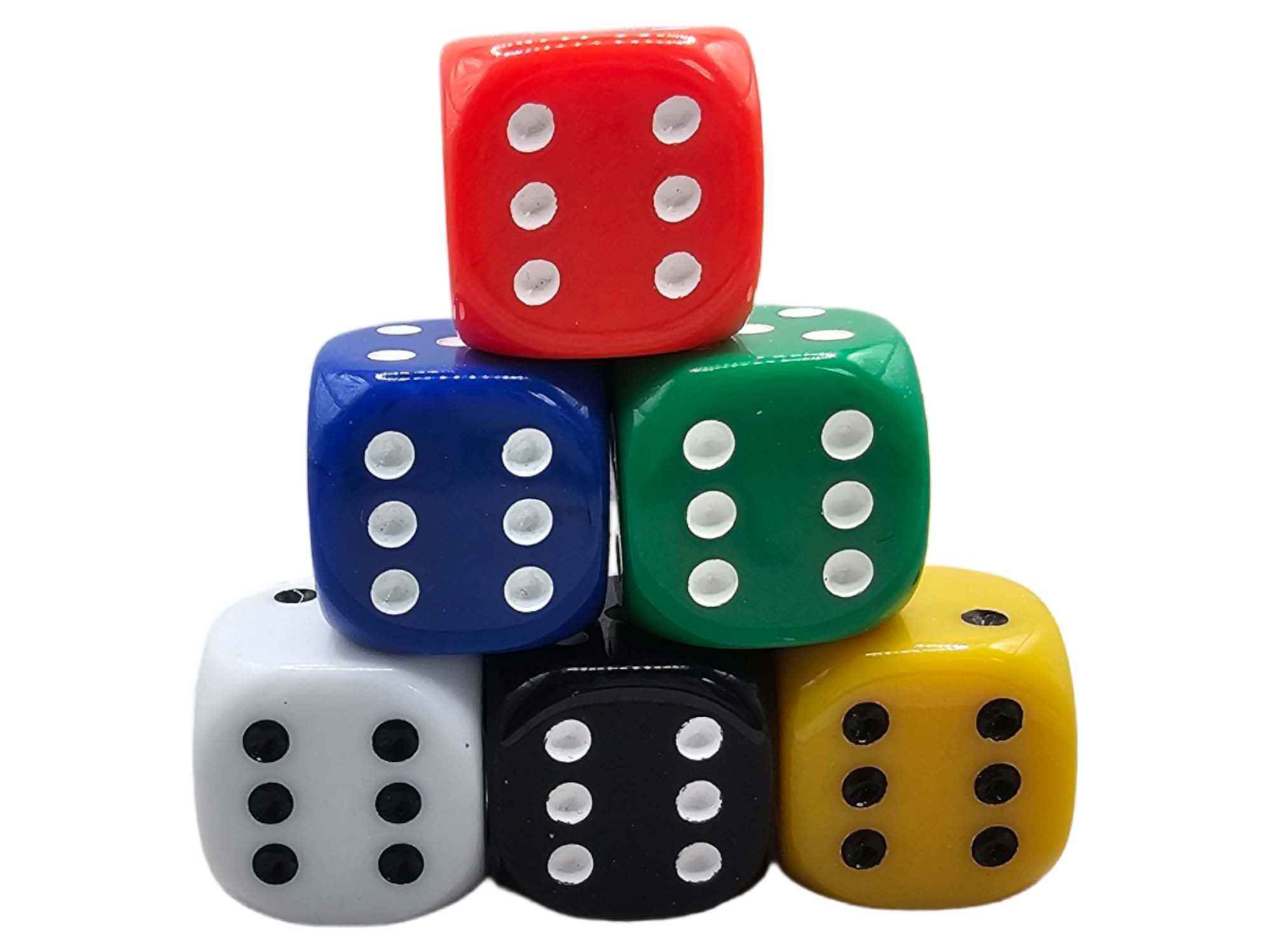Würfelset D6: Seniorenwürfel Mix (12)
