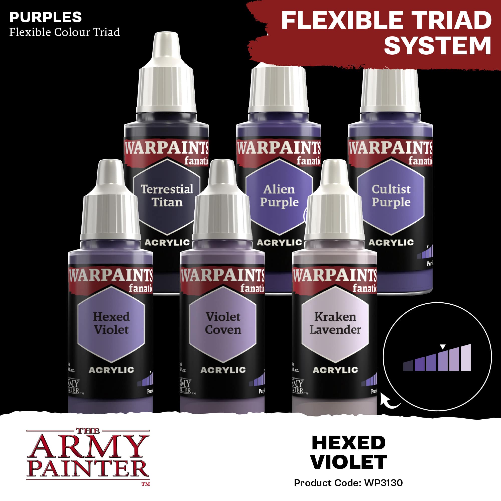 Army Painter Warpaints Fanatic: Hexed Violet (6)