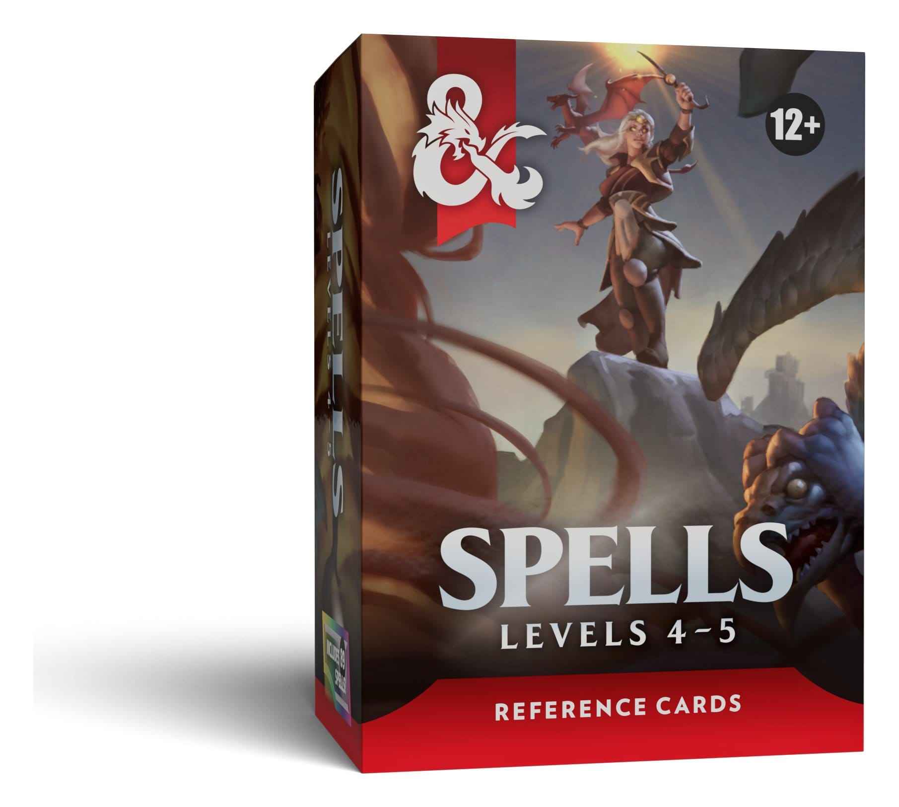 D&D: Referenzkarten: Zaubersprüche ( Spells) (Stufen 4-5)(englisch)