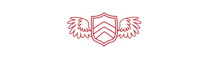 Banner mit Flügeln Symbol