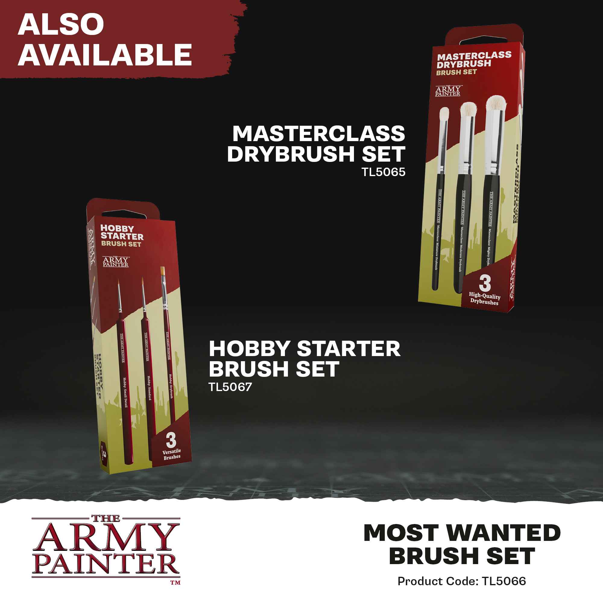 Army Painter Most Wanted Brush Set *new*