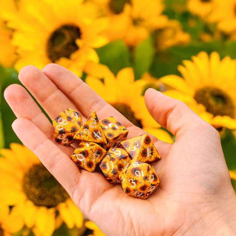 Full Art Dice Set: Sunflower