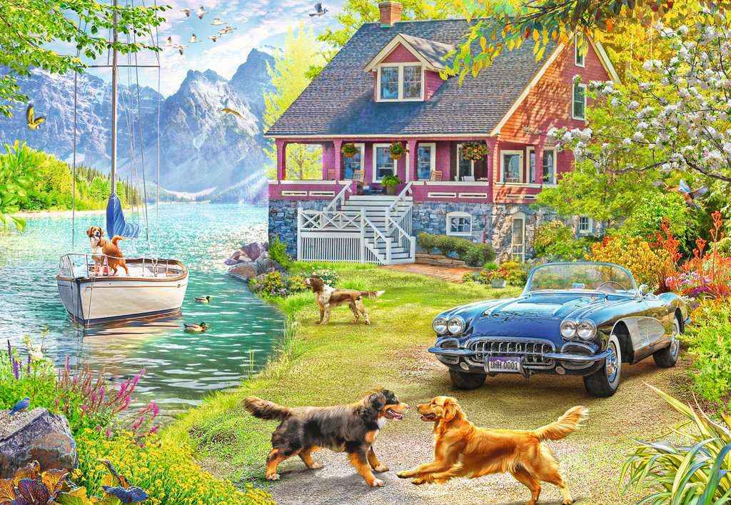 Puzzle: Sommerhaus am See (200 XL Teile)