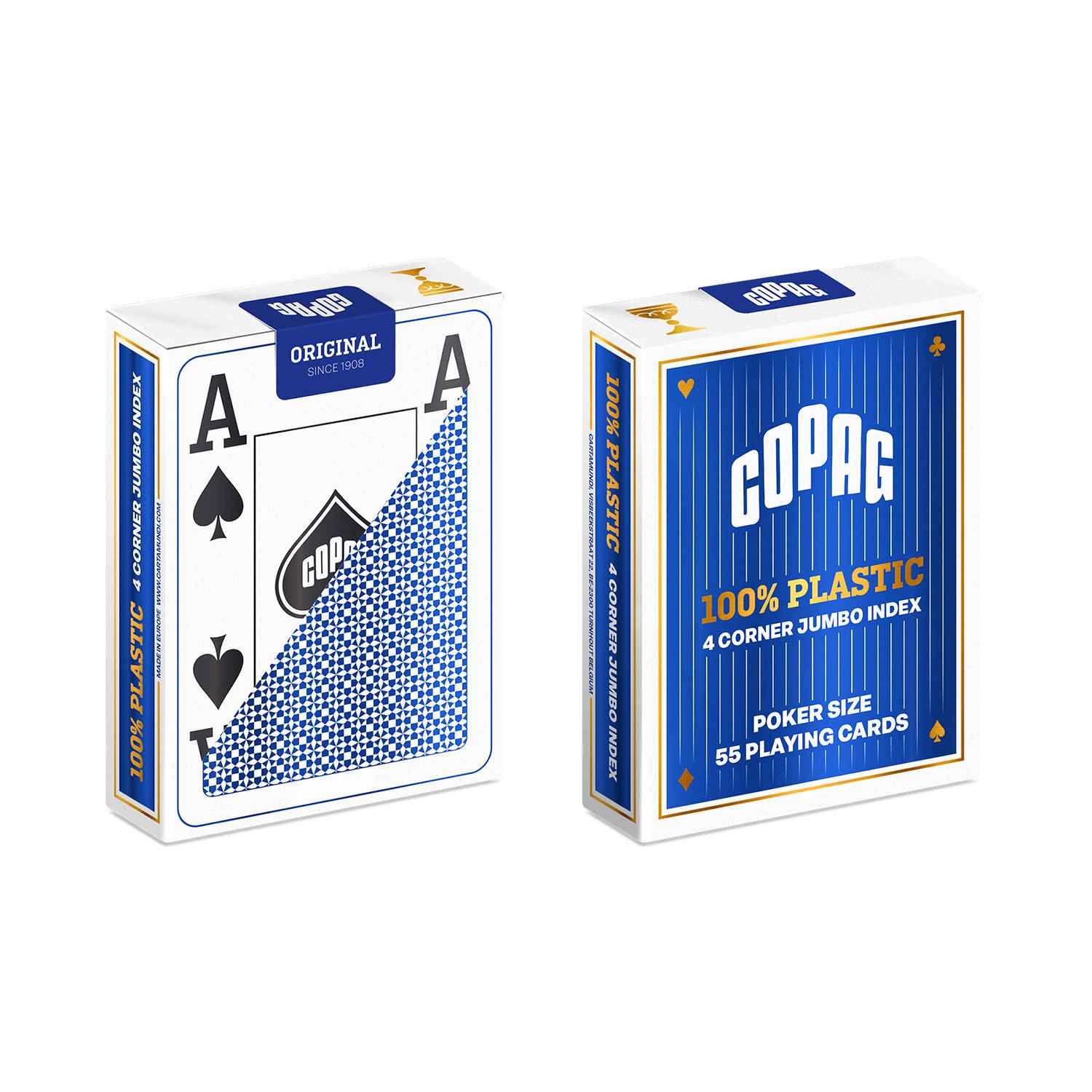 COPAG 100% Plastic - Jumbo Face - 4 index - Blue
