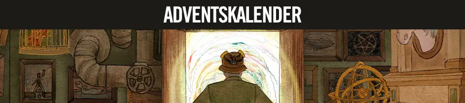 Coverzeichnung des Krimi-Adventskalenders Charlies Reise durch die Zeit