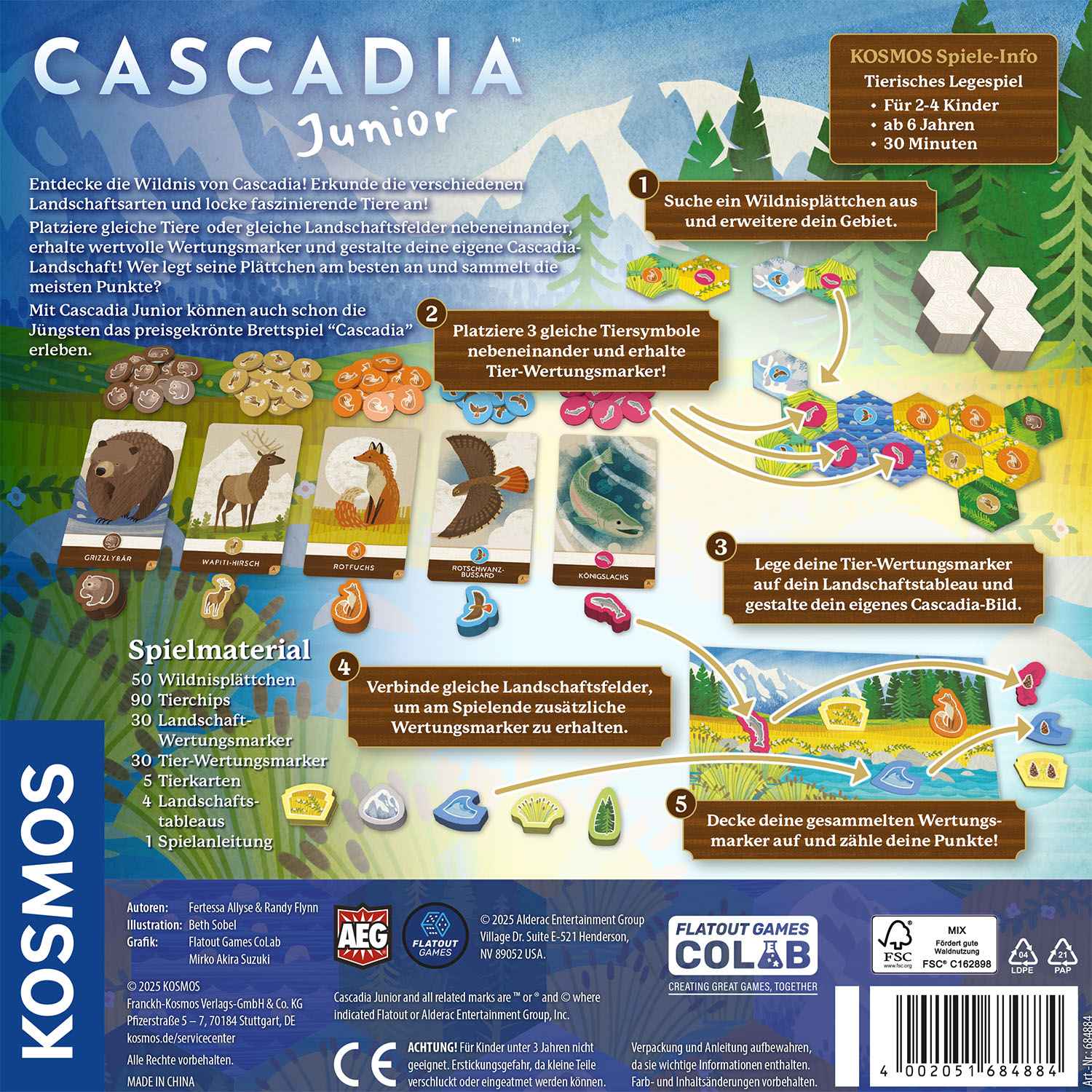 Cascadia – Junior *Nominiert Kinderspiel des Jahres 2025*
