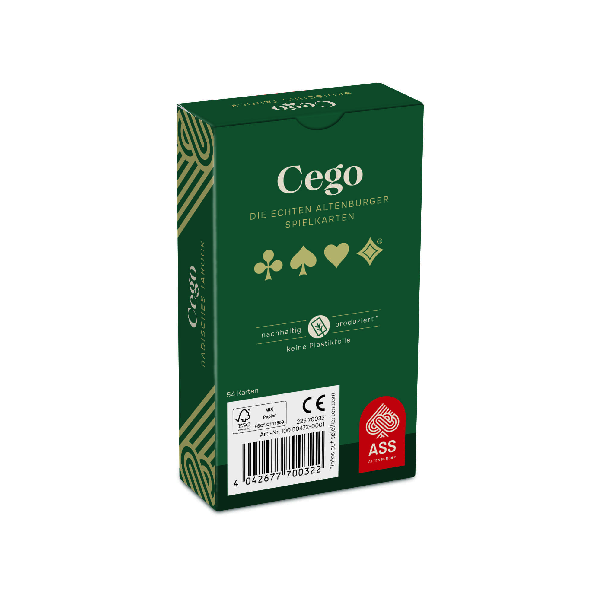 Cego badisches Tarock (plastikfrei im Spiel)