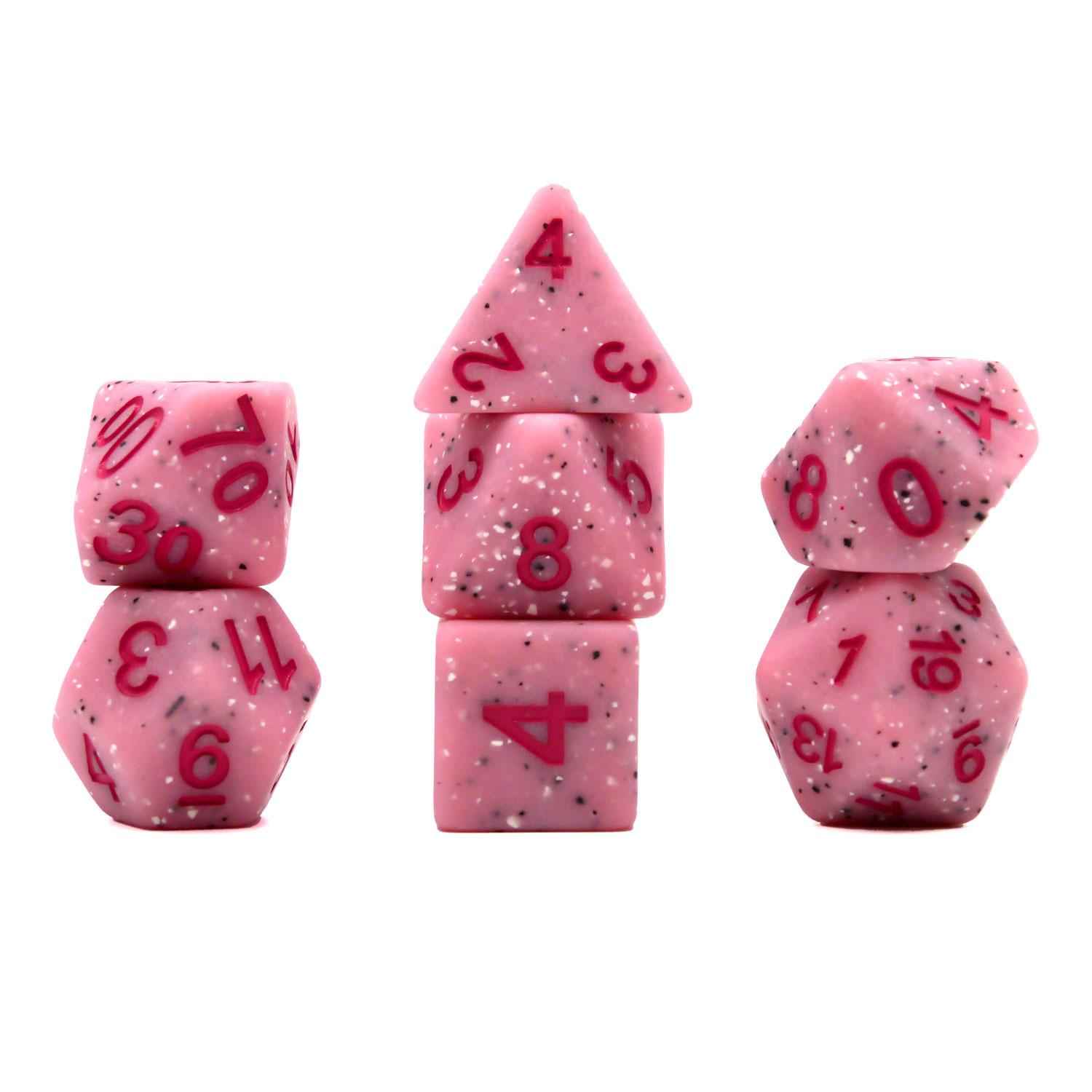 Würfelset Mehrfarbig: Granite Pink (7)