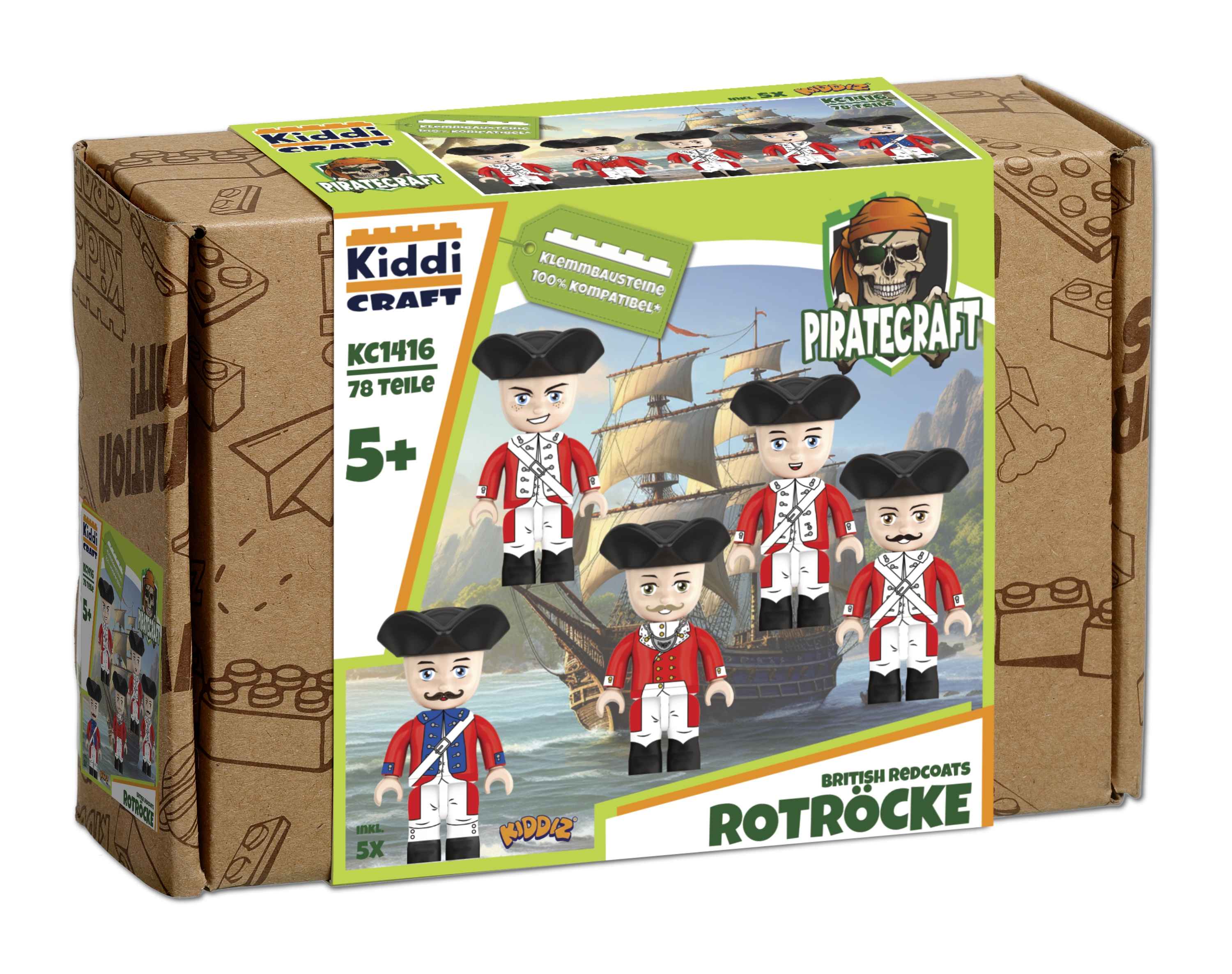 Kiddiz Figuren-Pack: Rotröcke Soldaten / British Redcoats