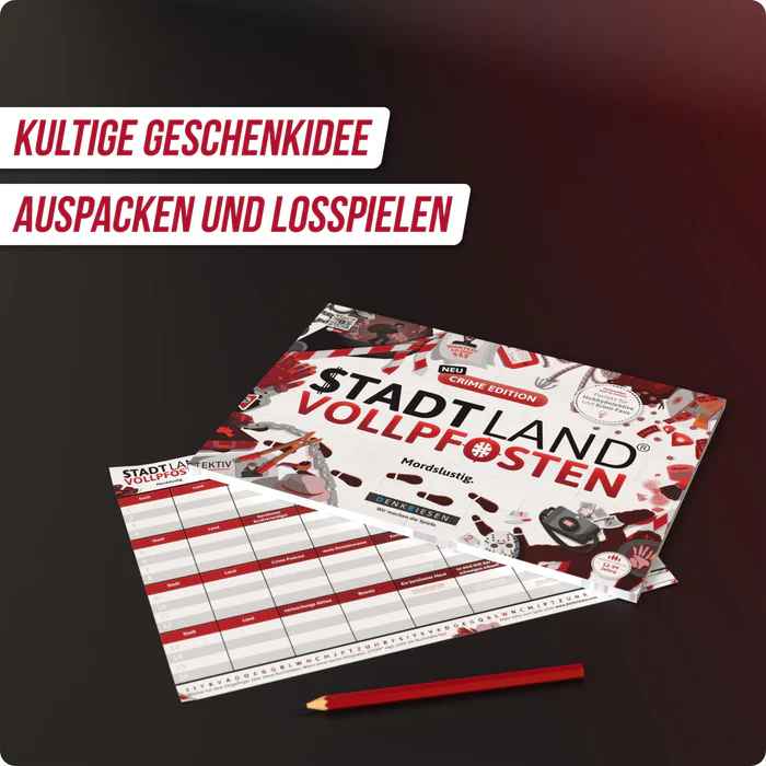 STADT LAND VOLLPFOSTEN – CRIME EDITION - Mordslustig - A4