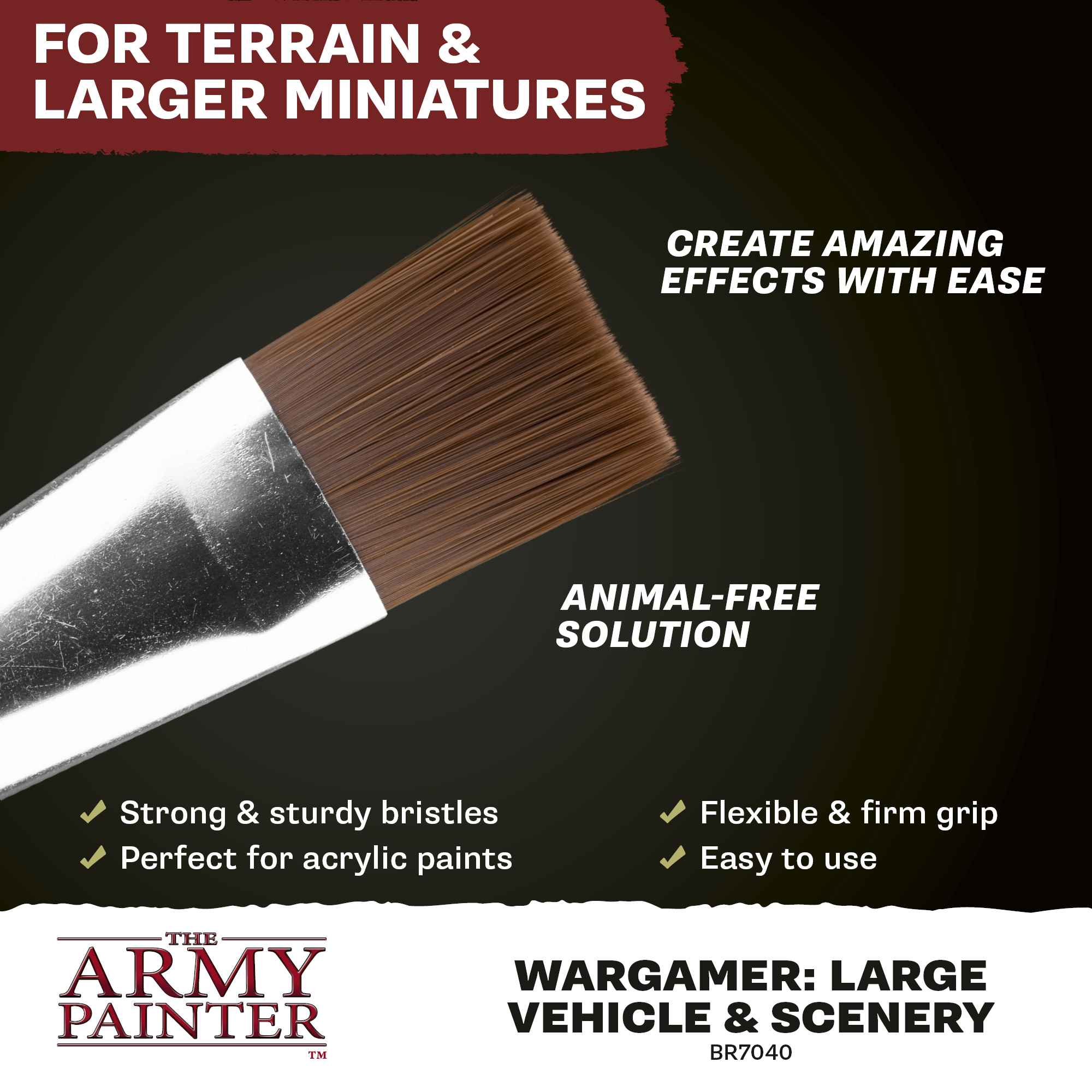 Wargamer Brush - Large Vehicle & Scenery *new* (10)