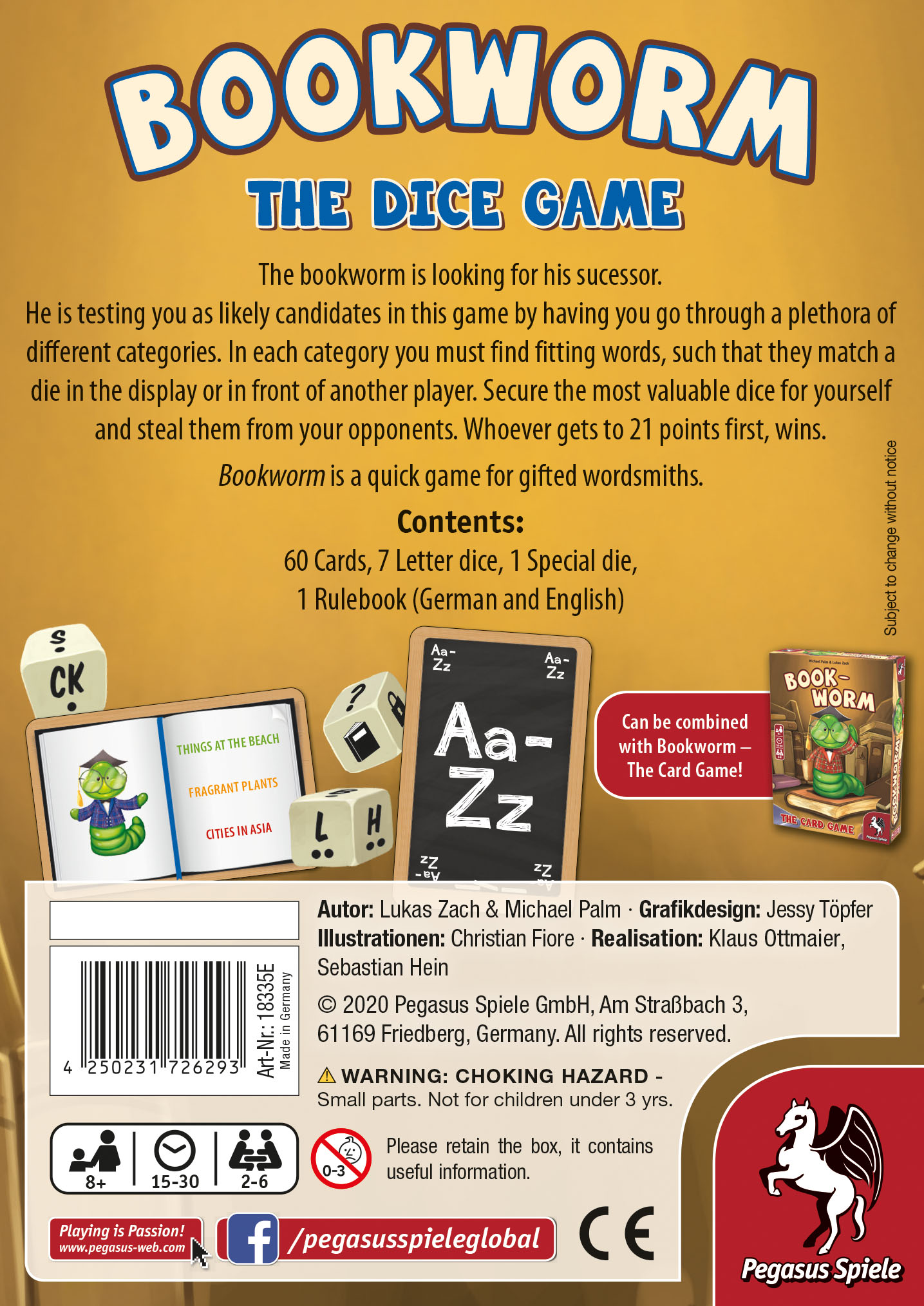Bookworm - The Dice Game