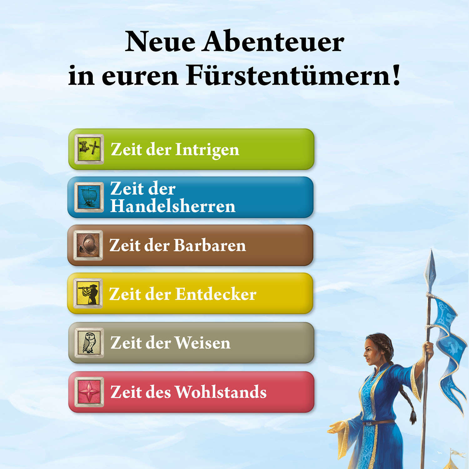 Catan – Das Duell: Finstere & Goldene Zeiten[Erweiterung](2 Spieler)