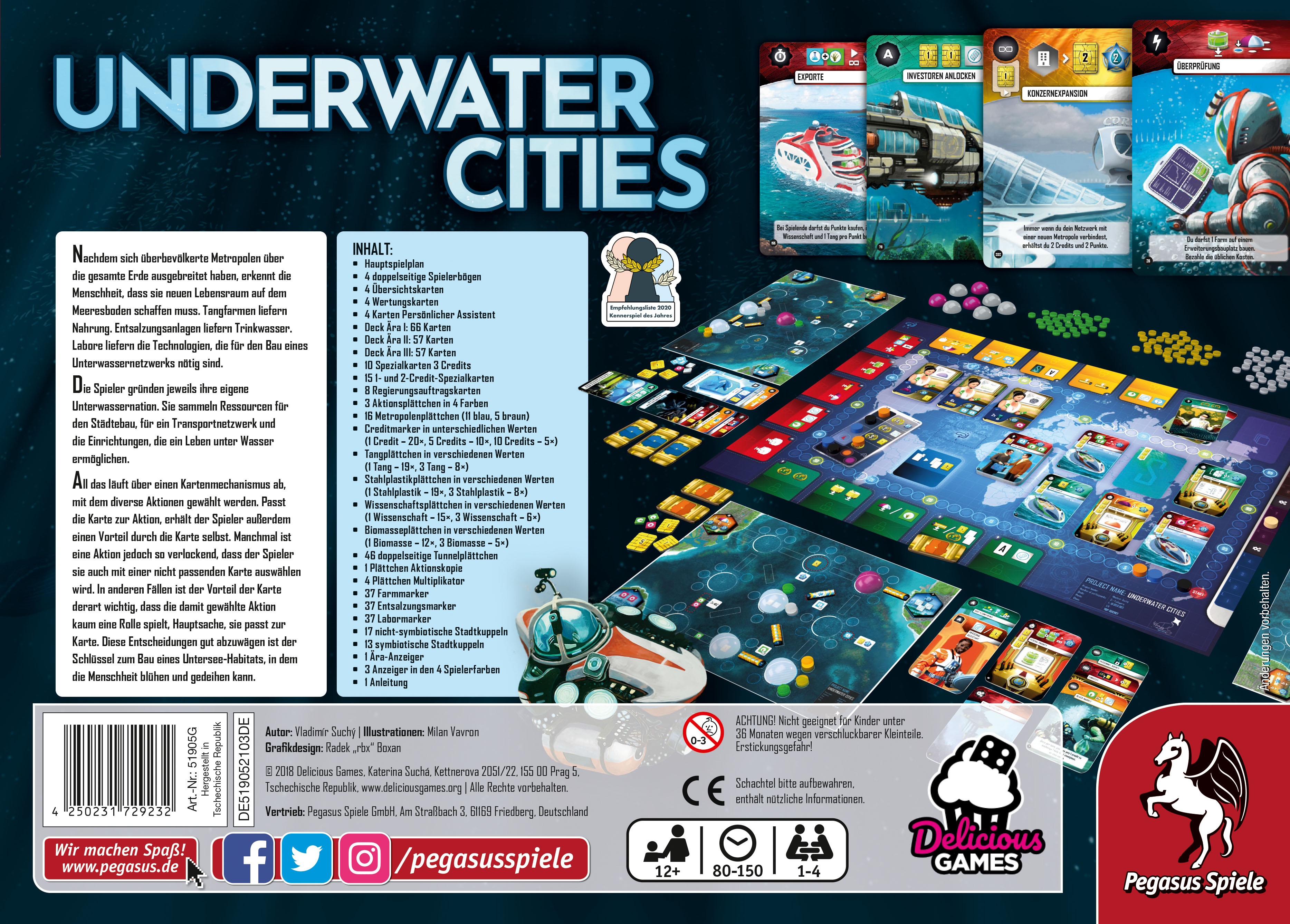 Underwater Cities (deutsche Ausgabe) *Empfohlen Kennerspiel 2020*