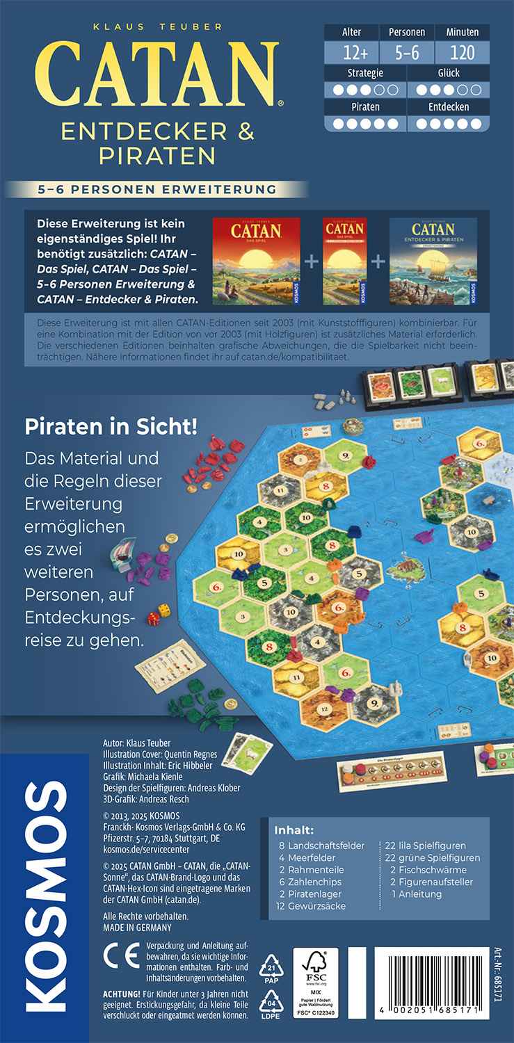 CATAN – Entdecker & Piraten 5-6 Spieler [Erweiterung] (2025)