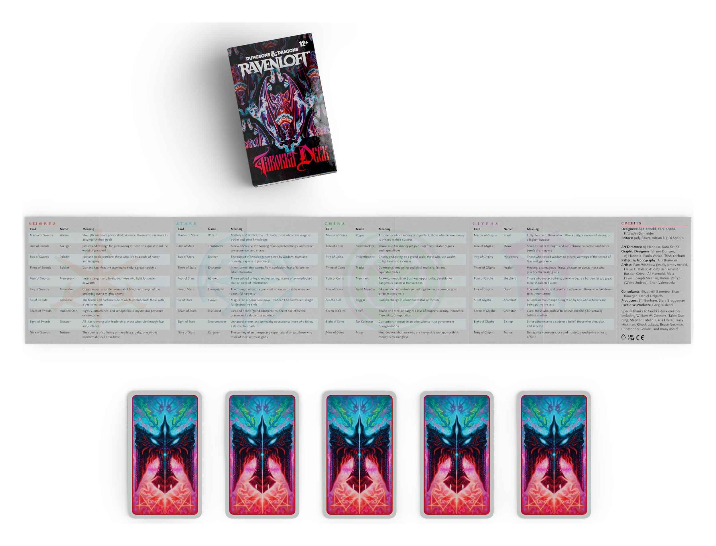 D&D: RPG Ravenloft: The Horrors Within Tarokka-Deck (englisch)