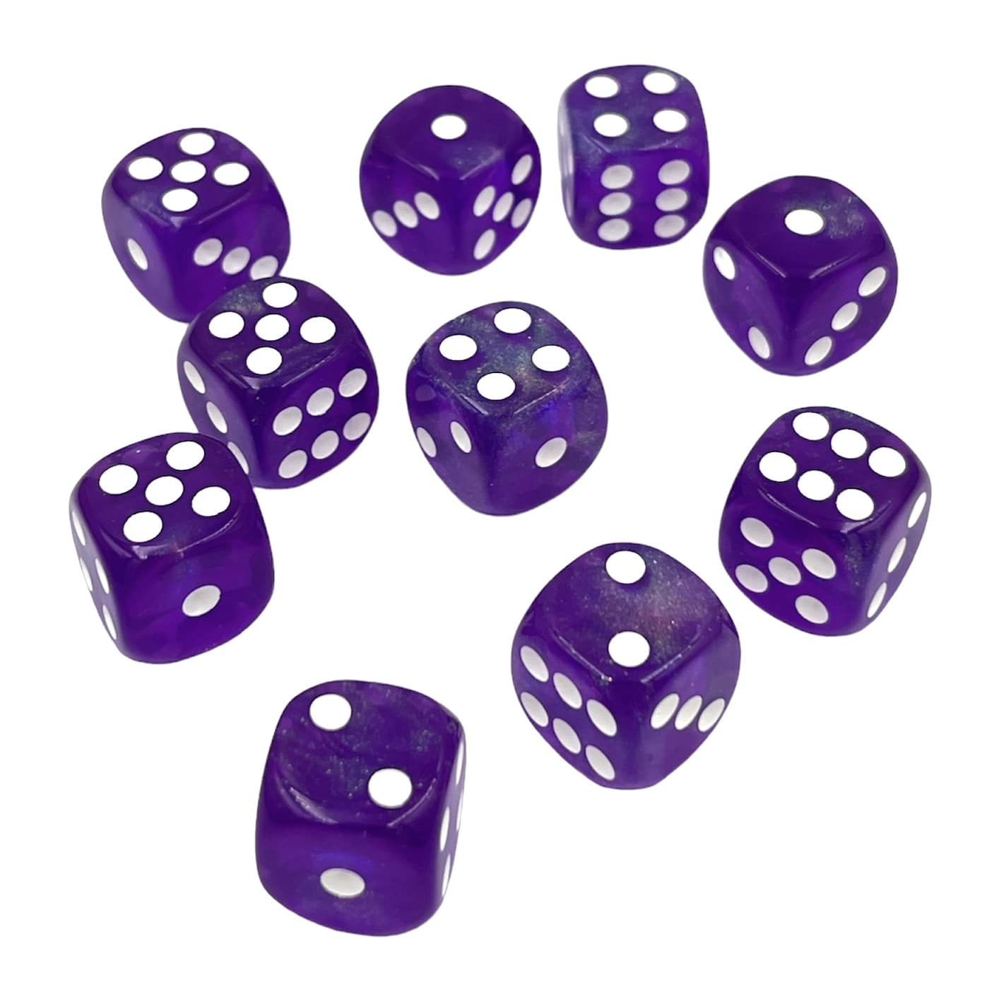 Würfelset D6 Galaxy: Purple Borealis (12)