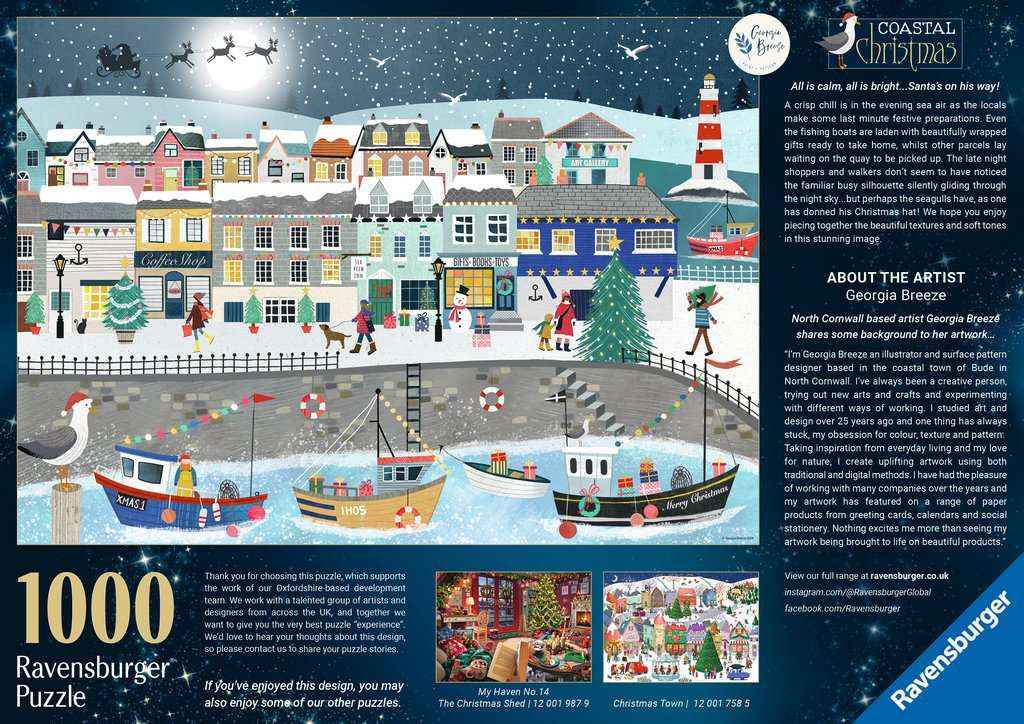 Puzzle: Weihnachten am Hafen (1000 Teile)