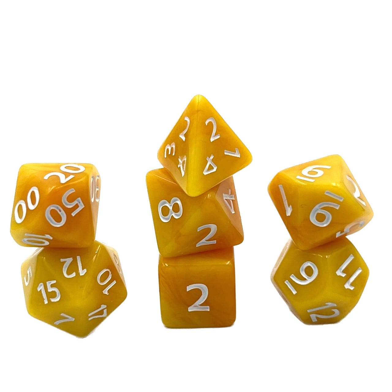 Würfelset: Fruity Orange Gum (7)