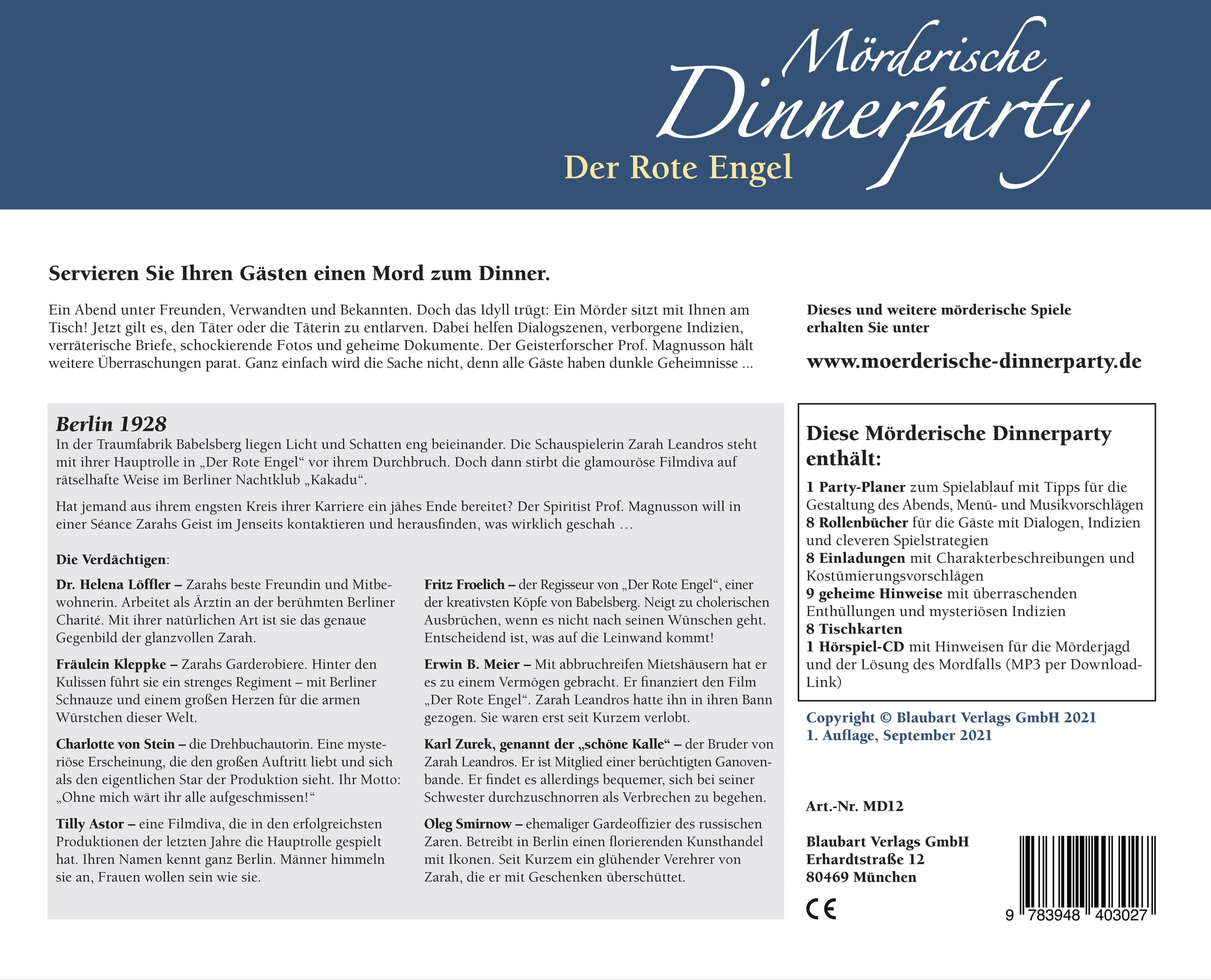 Mörderische Dinnerparty – Der Rote Engel