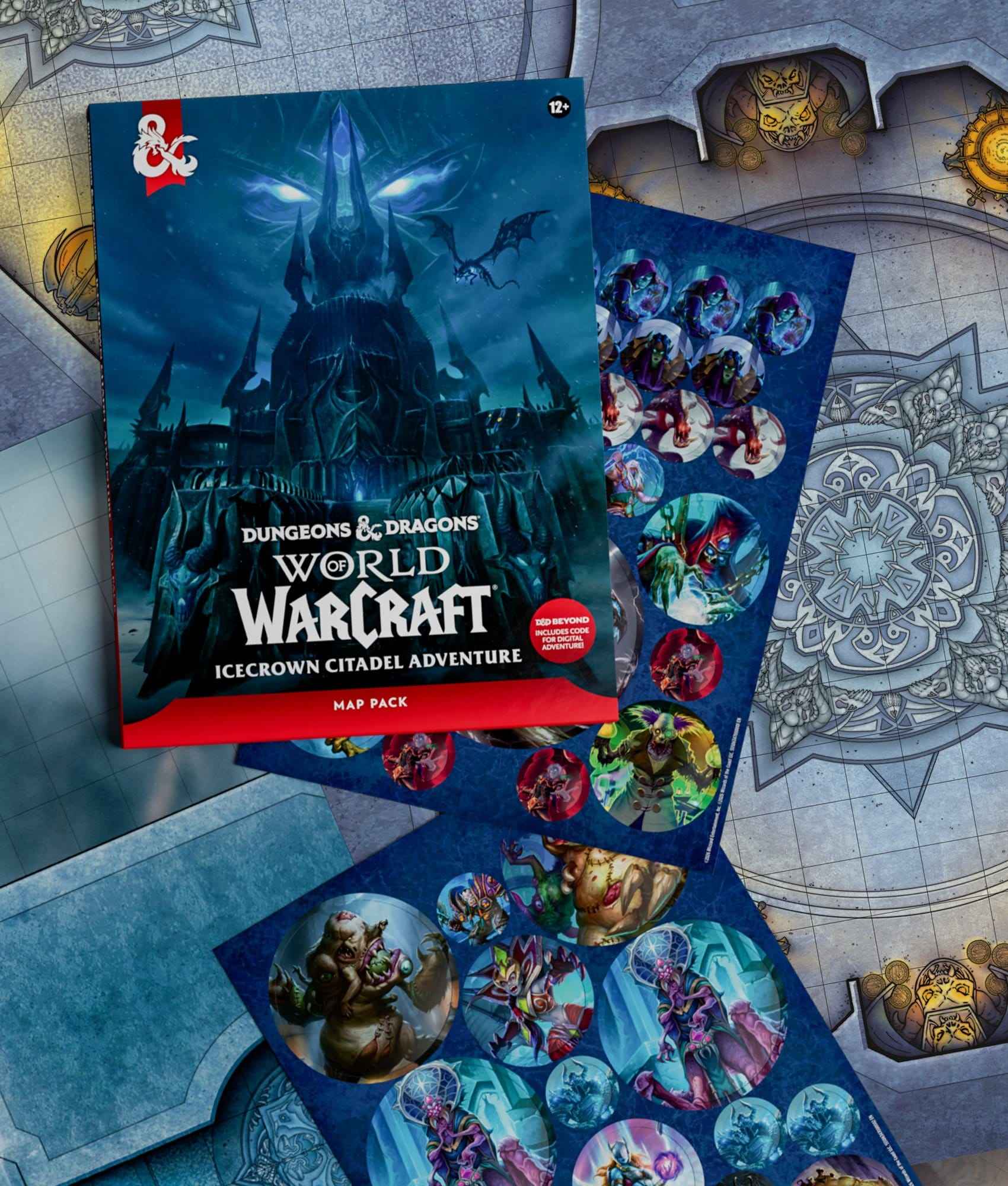 D&D: RPG World of Warcraft: Icecrown Citadel Adventure Map-Set ( englisch)