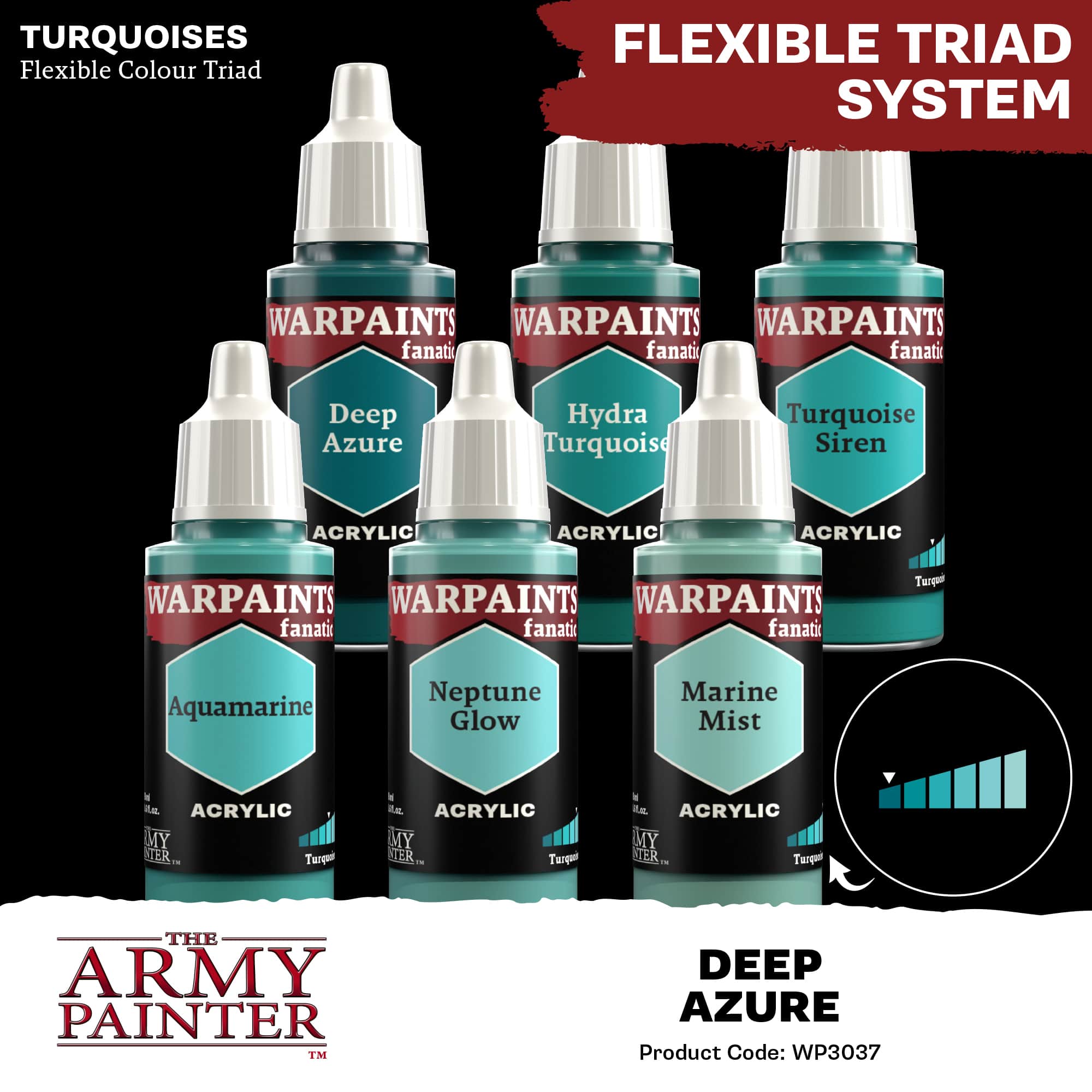 Army Painter Warpaints Fanatic: Deep Azure (6)
