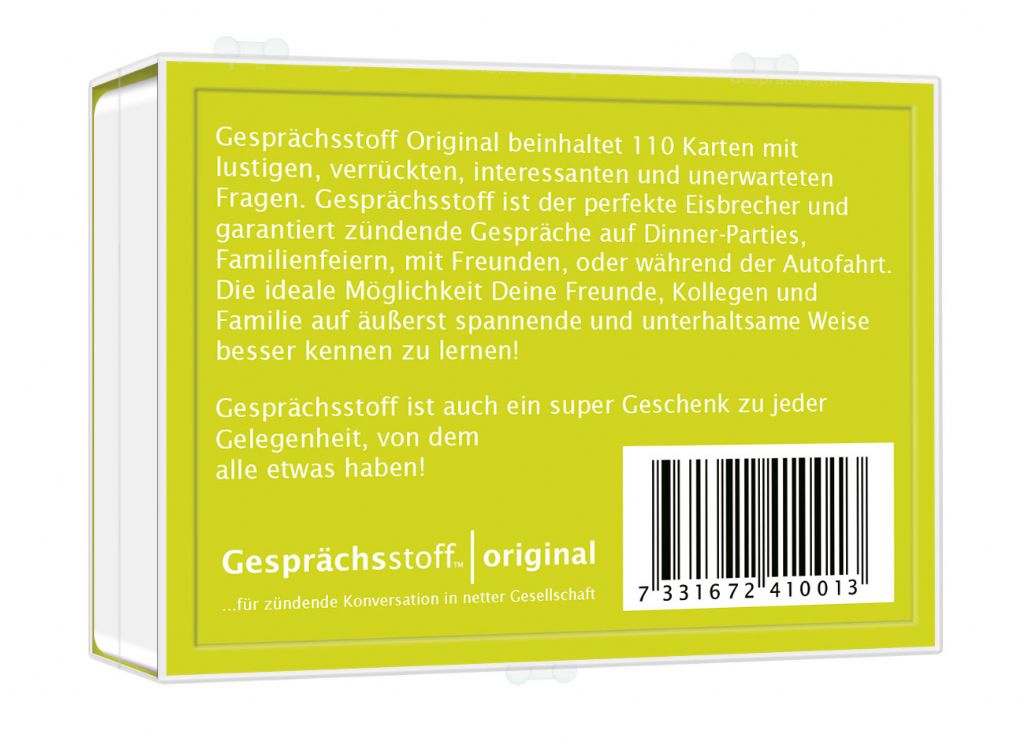 Gesprächsstoff – Original
