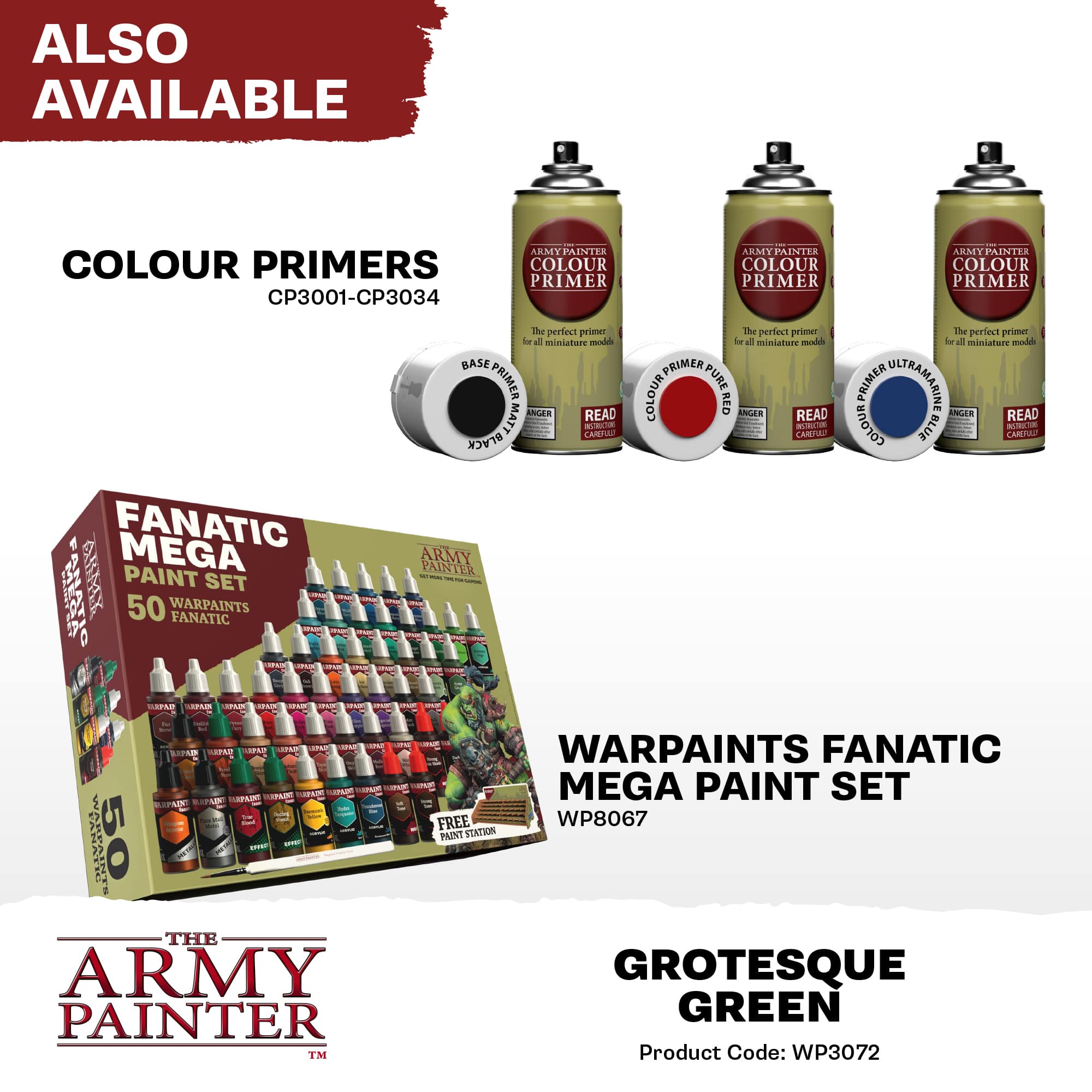 Army Painter Warpaints Fanatic: Grotesque Green (6)